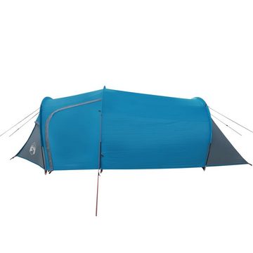 vidaXL Vorzelt Campingzelt 4 Personen Blau 360x135x105 cm 185T Taft