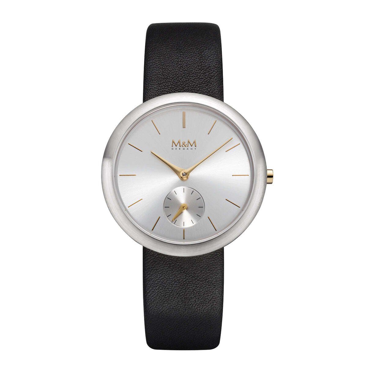 M&M Quarzuhr Armbanduhr Damen Leder New Classic (1-tlg), Analoguhr rund mit Lederarmband, Designer Uhr, deutsche Manufaktur, inkl. edles Etui mehr
