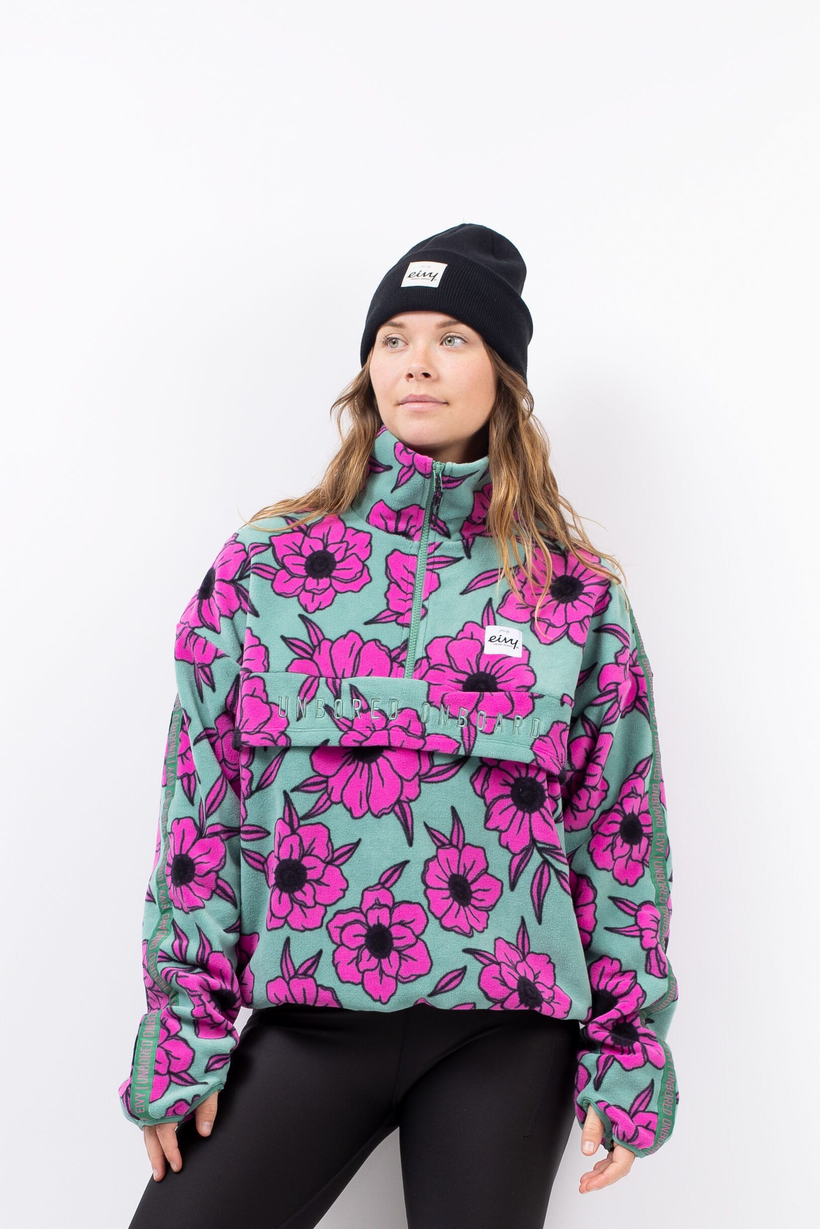 Eivy Fleecepullover mit Stehkragen