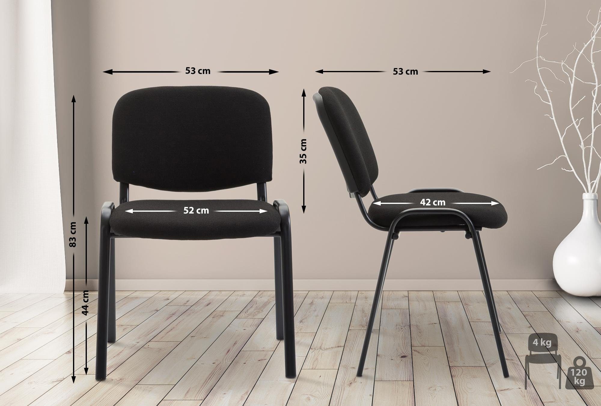 CLP Besucherstuhl Ken V2 Stoff, robust günstig online kaufen