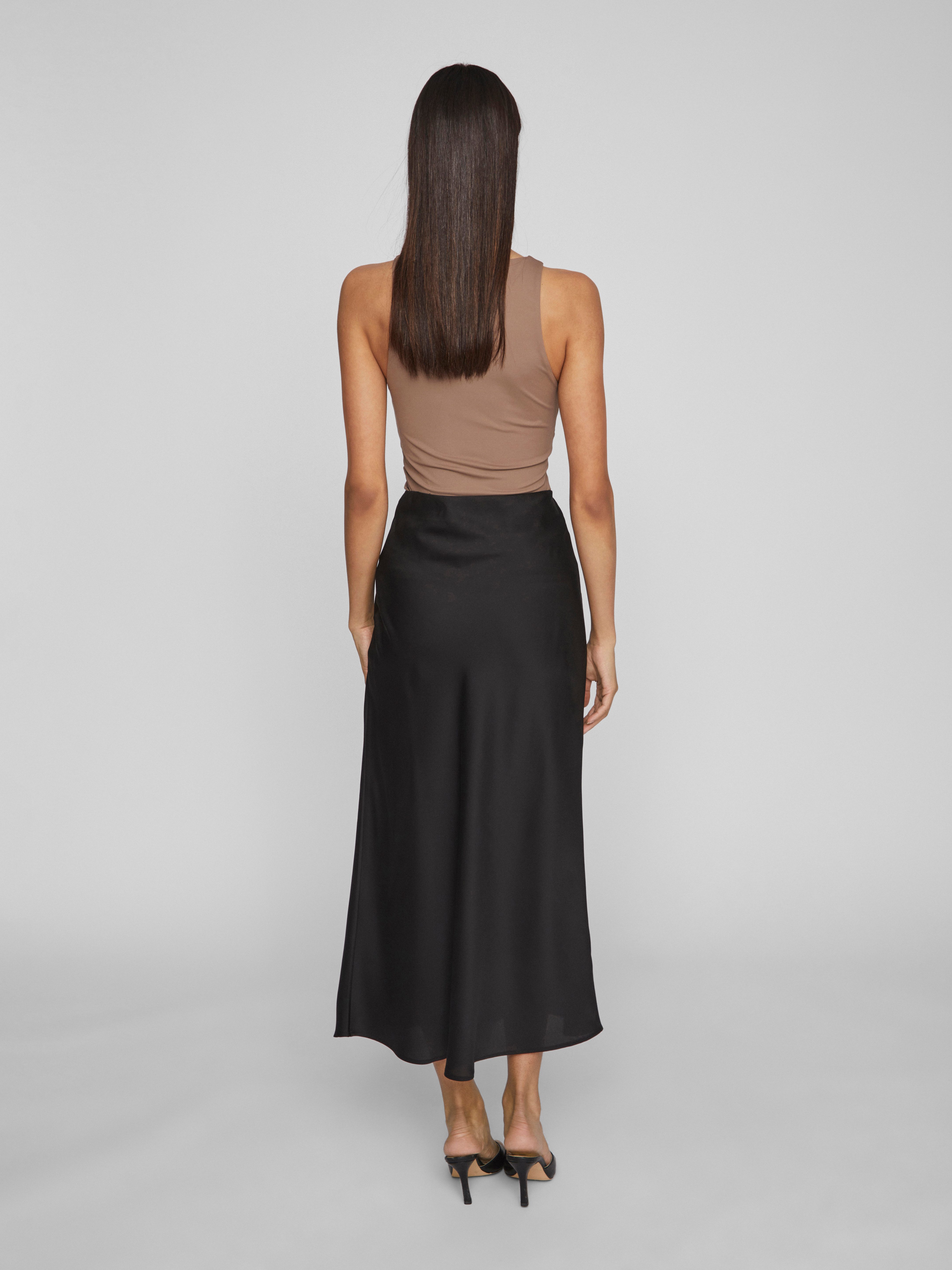 Vila Maxirock VIELLETTE HW LONG SKIRT - NOOS Kunstfaser