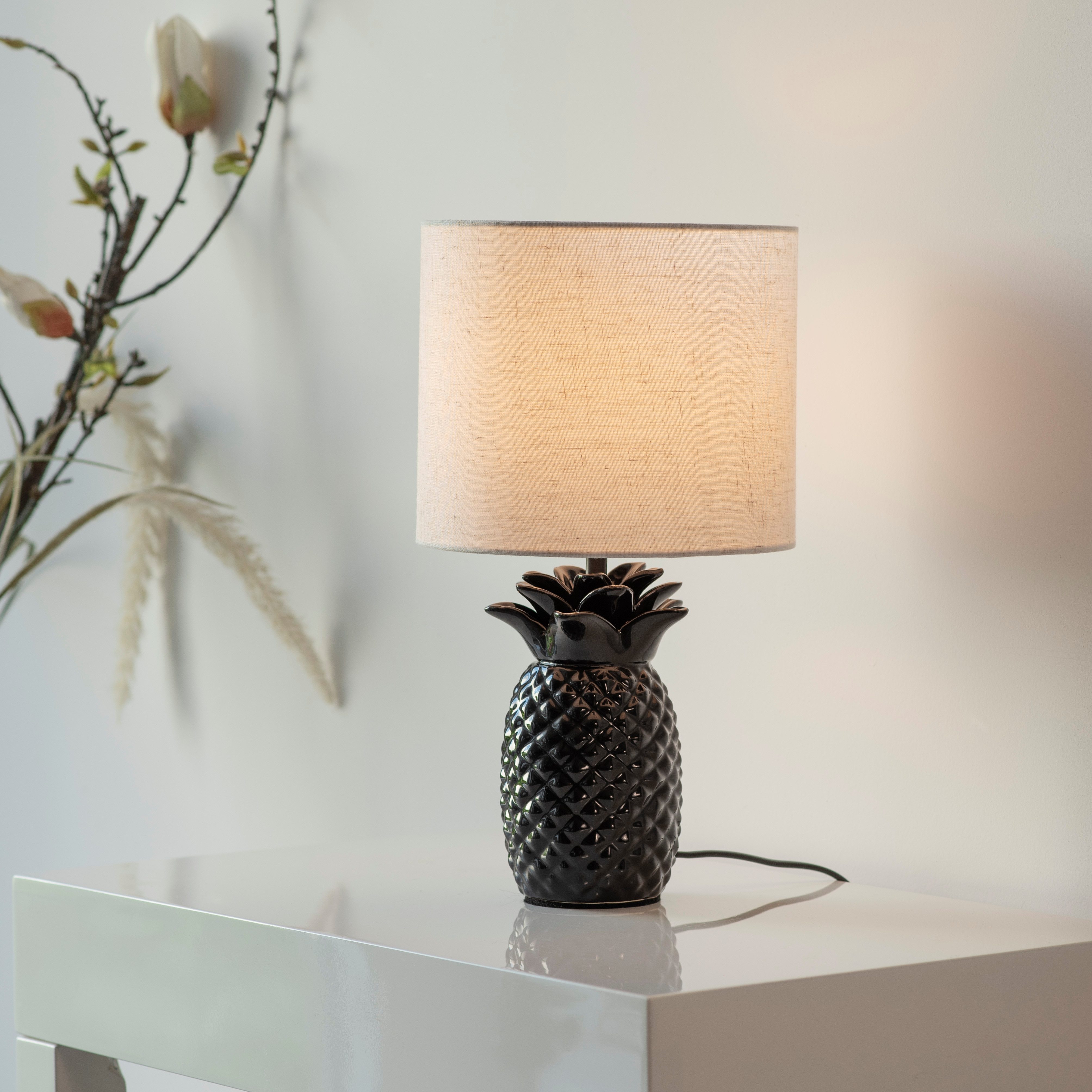 OTTO home Tischleuchte Torrik - Tischlampe im Ananas Design, Ein-/Ausschalt günstig online kaufen