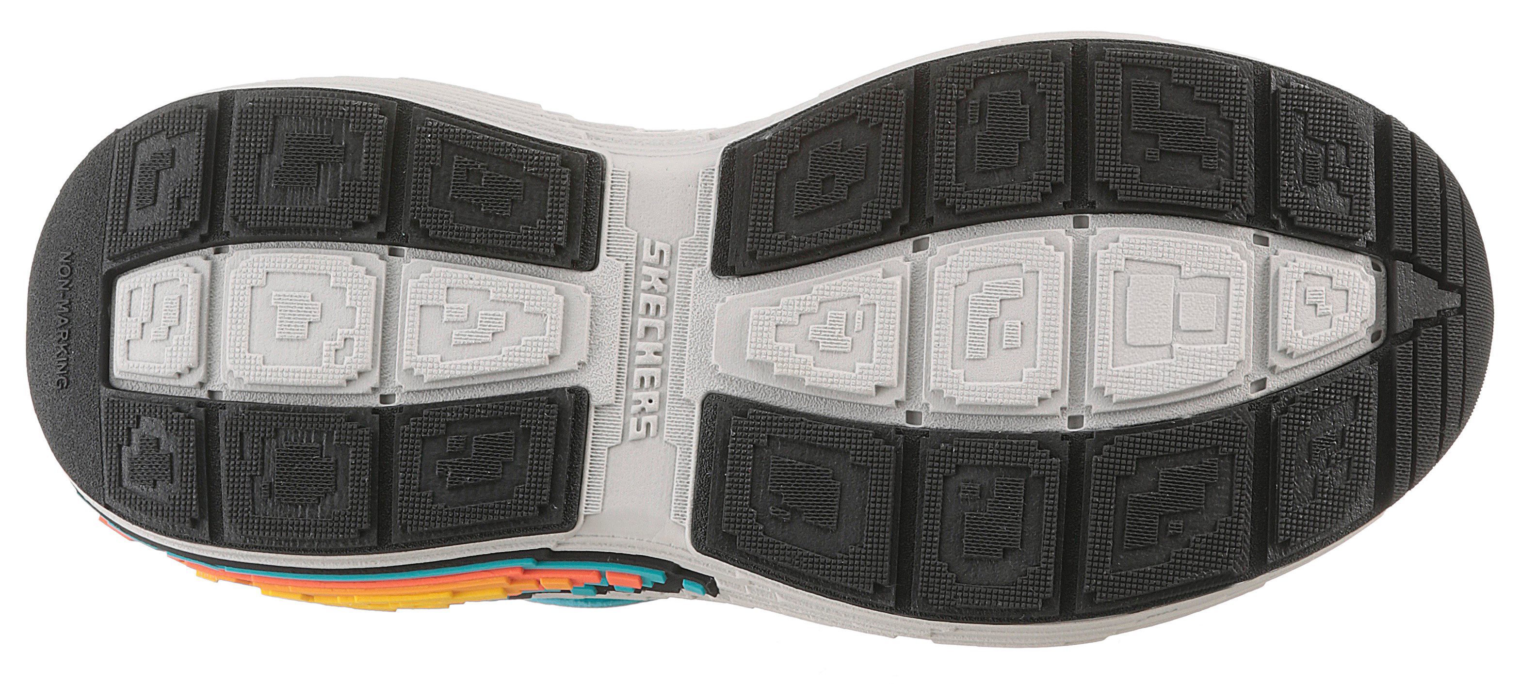 Skechers MEGA-CRAFT 4K Sneaker, Klettschuh im coolen Pixel-Look, Größenschablone zum Download – Bild 4 von 5