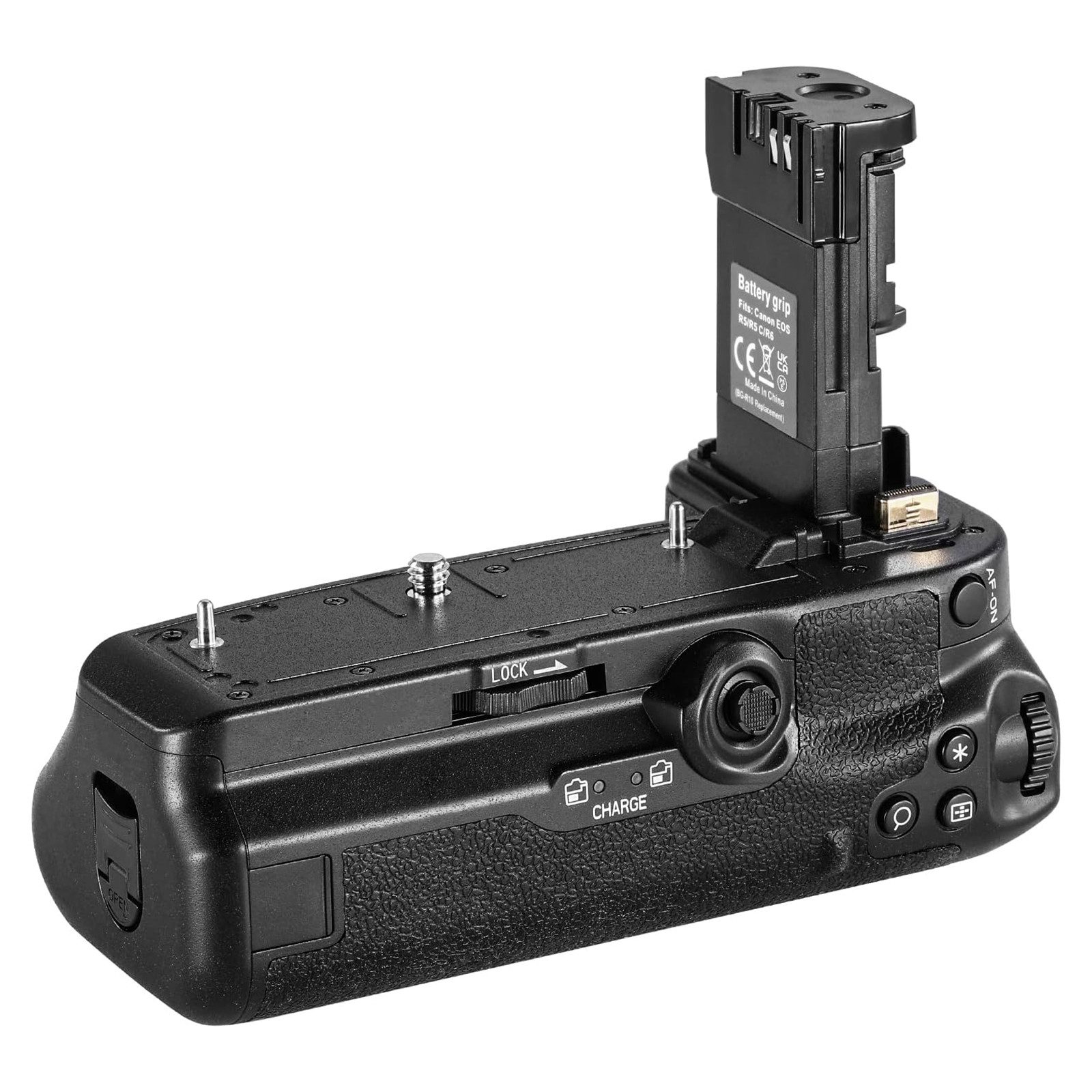 Neewer Batteriegriff Batteriegriff Ersatz für BG-R10, Kompatibel mit Canon R5/R6, angetrieben von LP-E6N/LP-E6NH, für stabile vertikale Aufnahmen