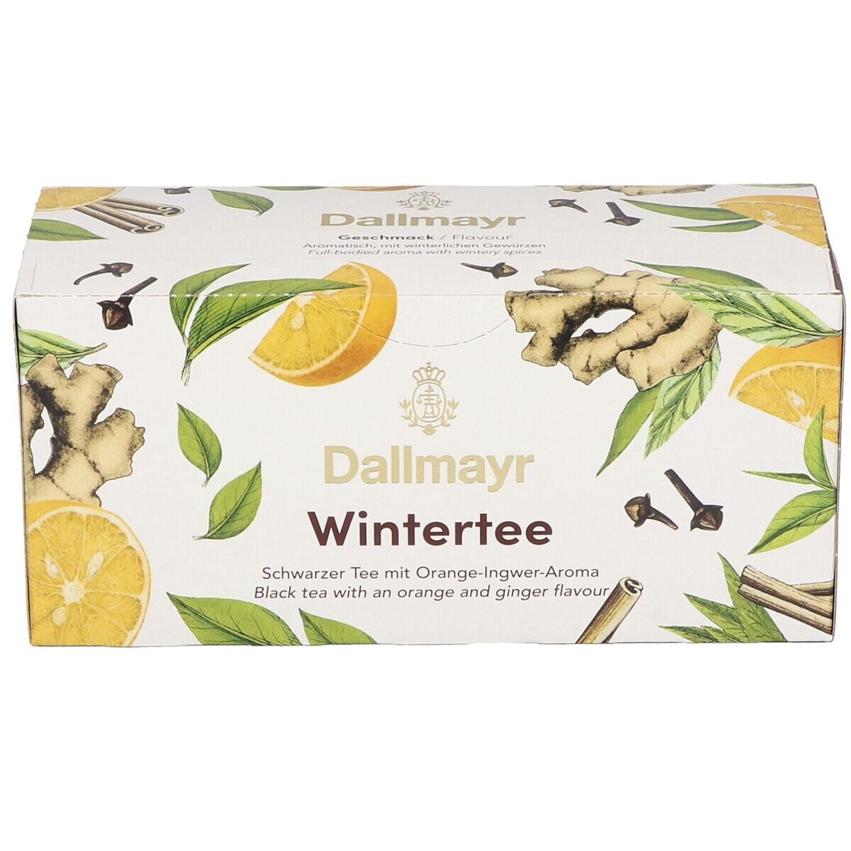 DALLMAYR Tee Wintertee, Aromatisierter Schwarzer Tee mit Orange & Ingwer