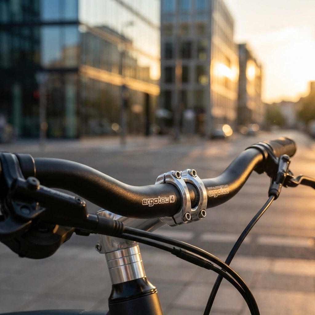 Ergotec Fahrradlenker Ergotec Lenkerbügel City Cruiser Ø 25,4 mm 635 mm schwarz 42° Stahl