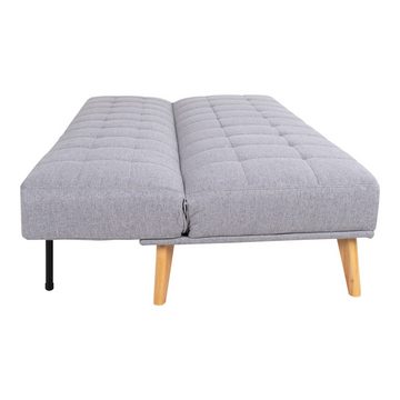 House Nordic Schlafsofa Oxford, in Hellgrau, Stoff - 109x81x180cm (BxHxT)