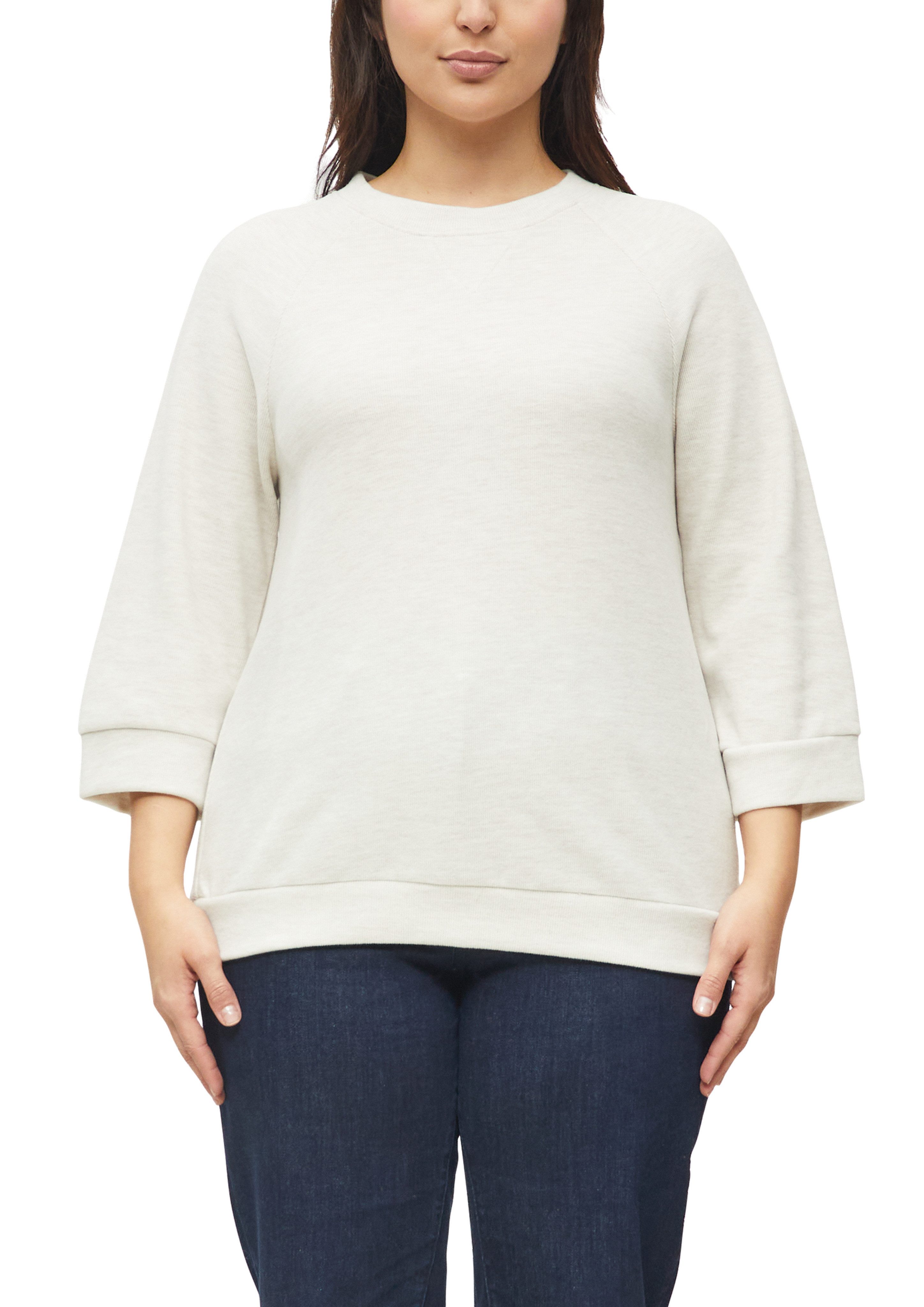 s.Oliver CURVE Sweatshirt 3/4-Arm, mit Rundhals / Große Größe
