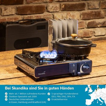 Skandika Gaskocher Brann, 1-flammig im Set, robuster Campingkocher für Gaskartuschen