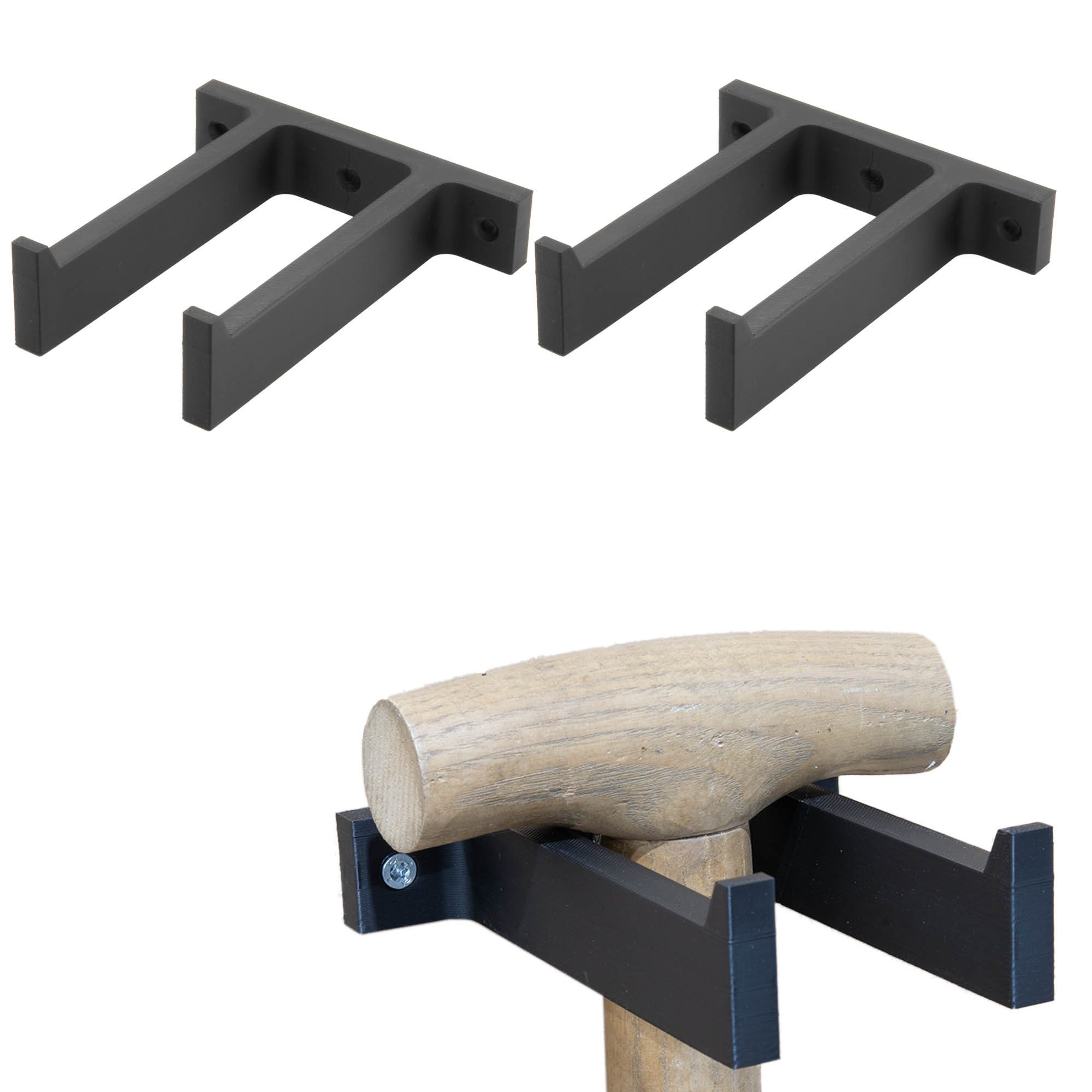 TSB Werk Werkzeughalter Wandhalter Gartengeräte Schaufel Spaten Hake, 2-tlg günstig online kaufen