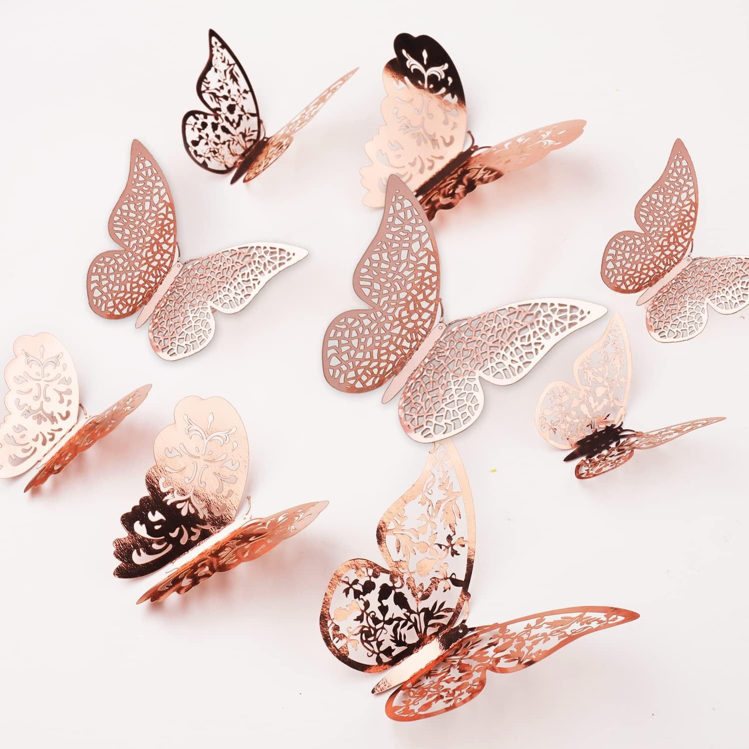 HIBNOPN Wandsticker 3D Schmetterling Wandaufkleber, 36 Stück 3 Arten Schmetterling Deko (36 St)