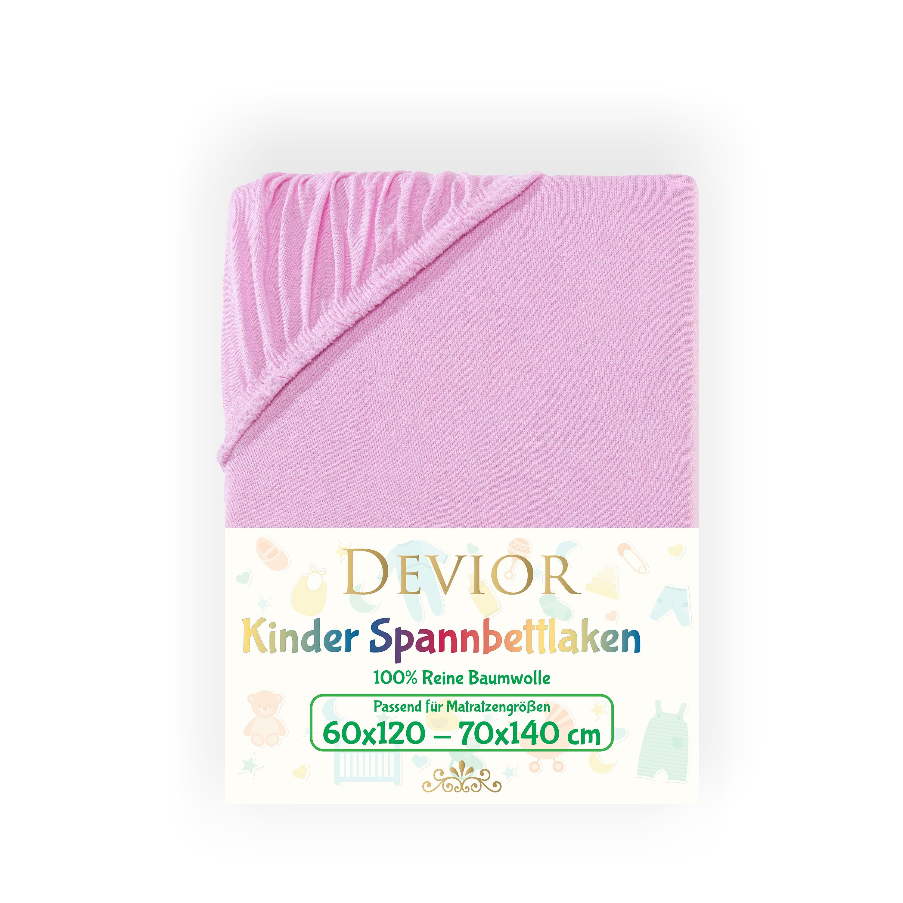 Devior Spannbettlaken Kinder Spannbetttuch 60x120 - günstig online kaufen