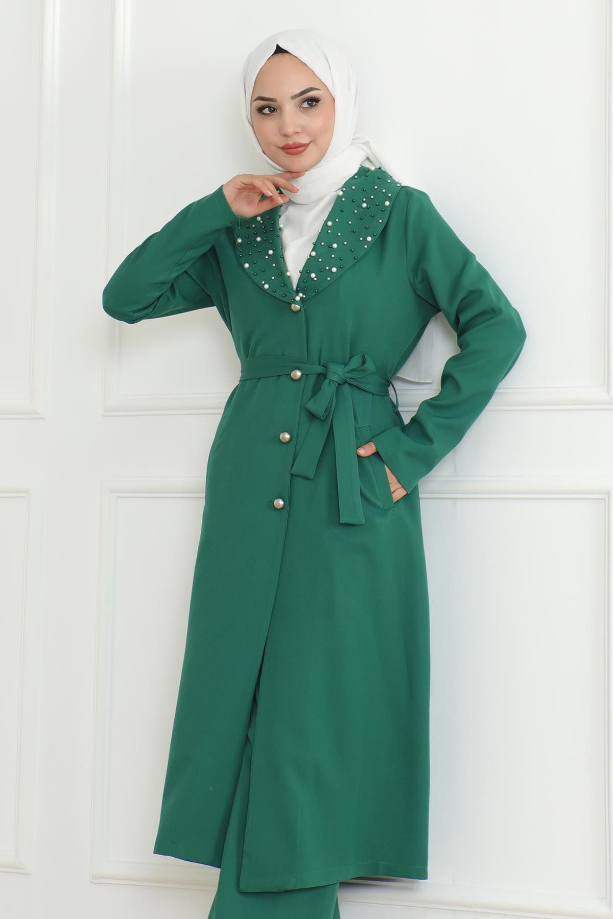 MODAMİHRAM Tunika Smaragd Detail Set MSW19216-4 günstig online kaufen