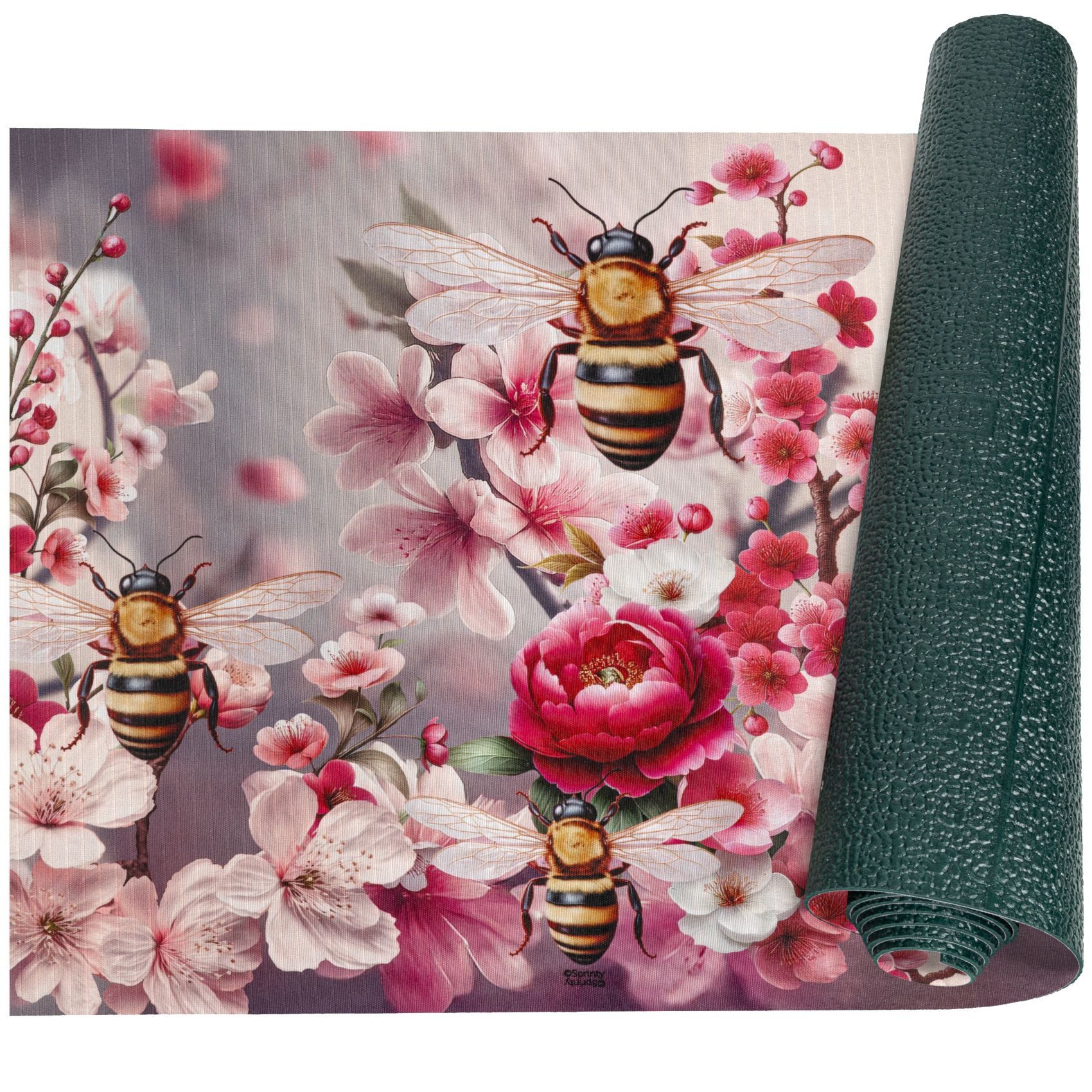 ANRO Küchenläufer GreenLine Teppichläufer Textil, Rechteckig, Höhe: 3 mm, Bodenläufer 100cm Sakura Rosa pflegeleicht