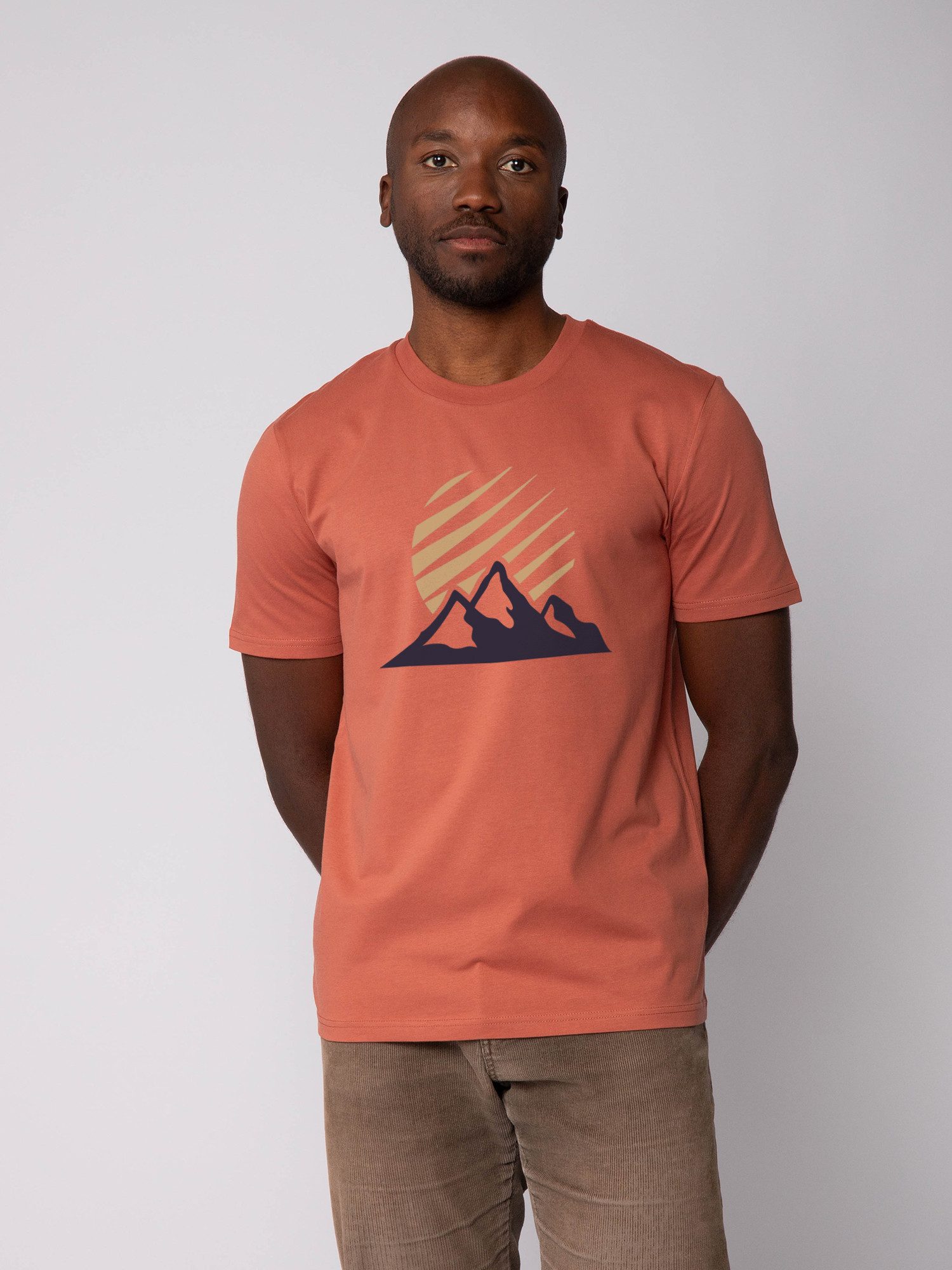 wat? Apparel T-Shirt Mountain and Sun