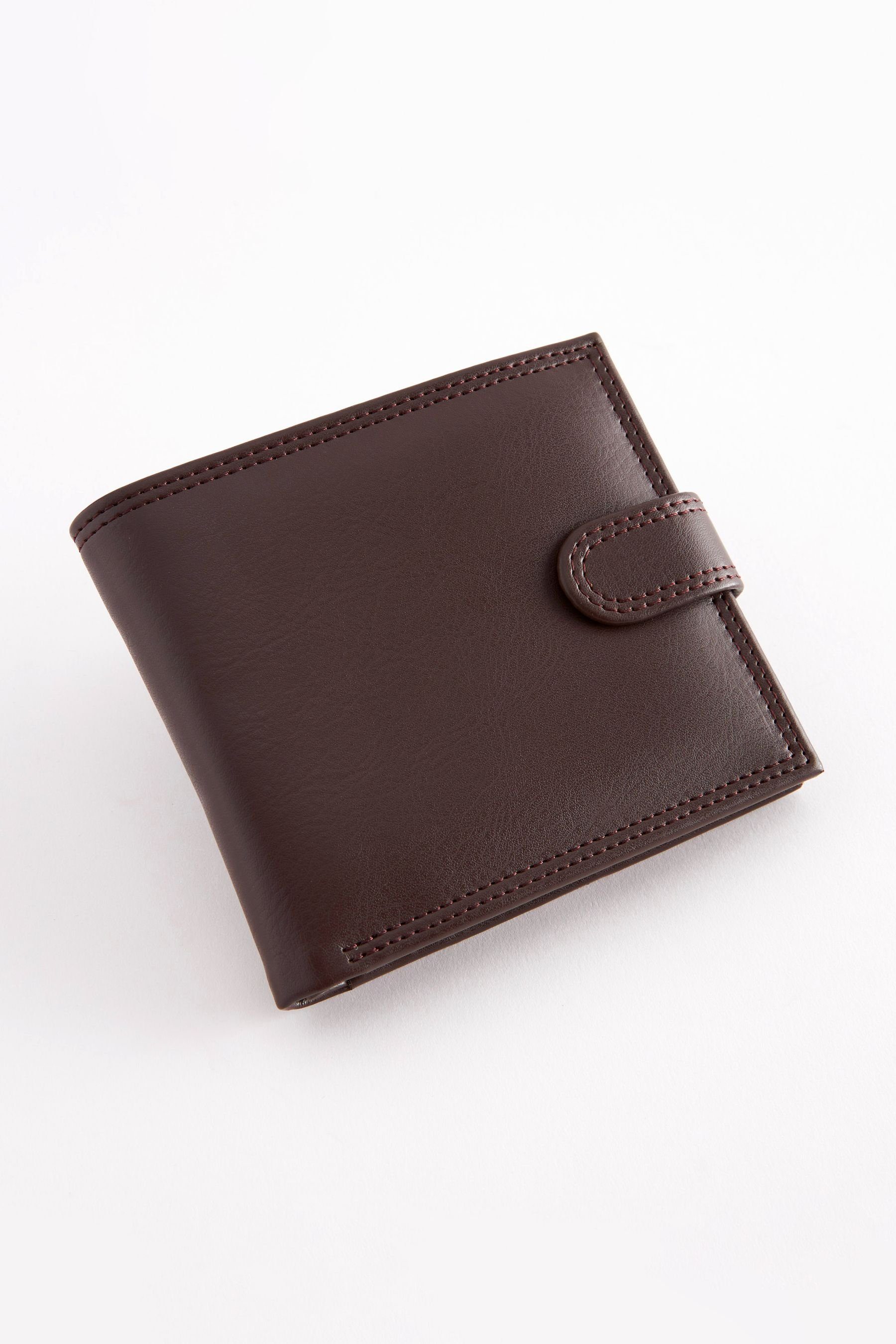 Next Brieftasche Brieftasche mit Druckknopfverschluss (1-tlg) Brown