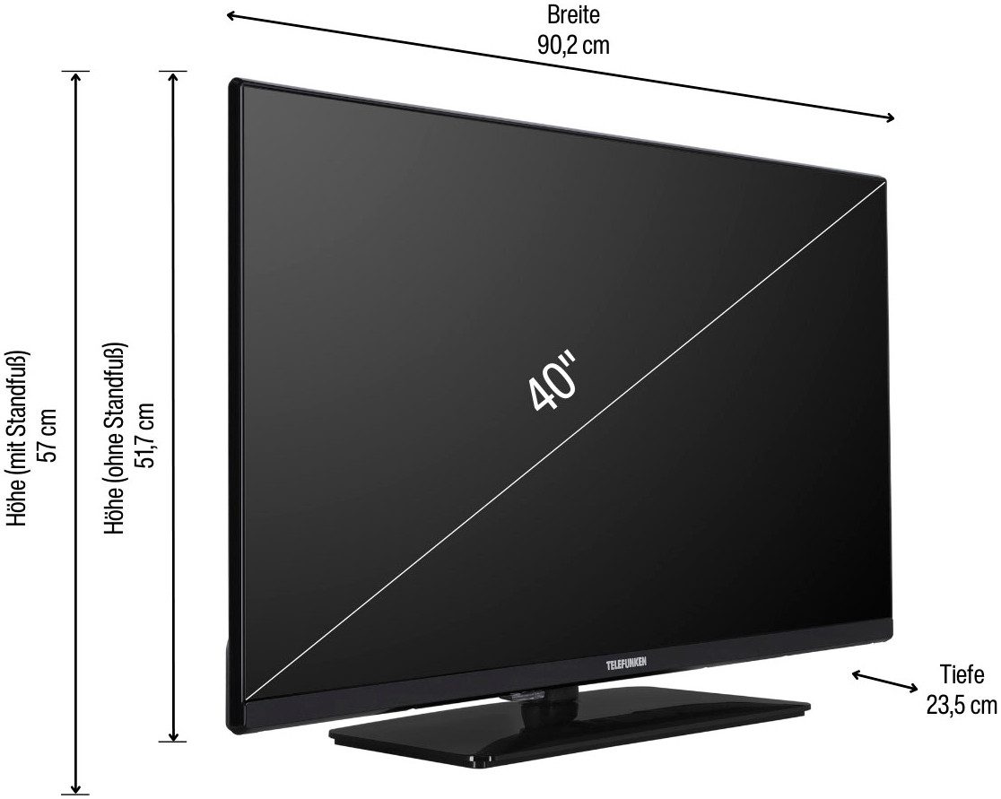 Telefunken D40F750M1CWI LED-Fernseher (100 cm/40 Zoll, Full HD, Smart-TV)