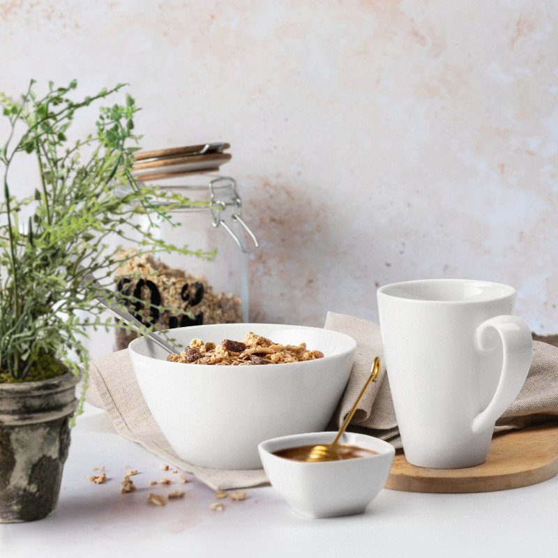 Seltmann Weiden Frühstücksteller Lido Weiß, 20x20 cm