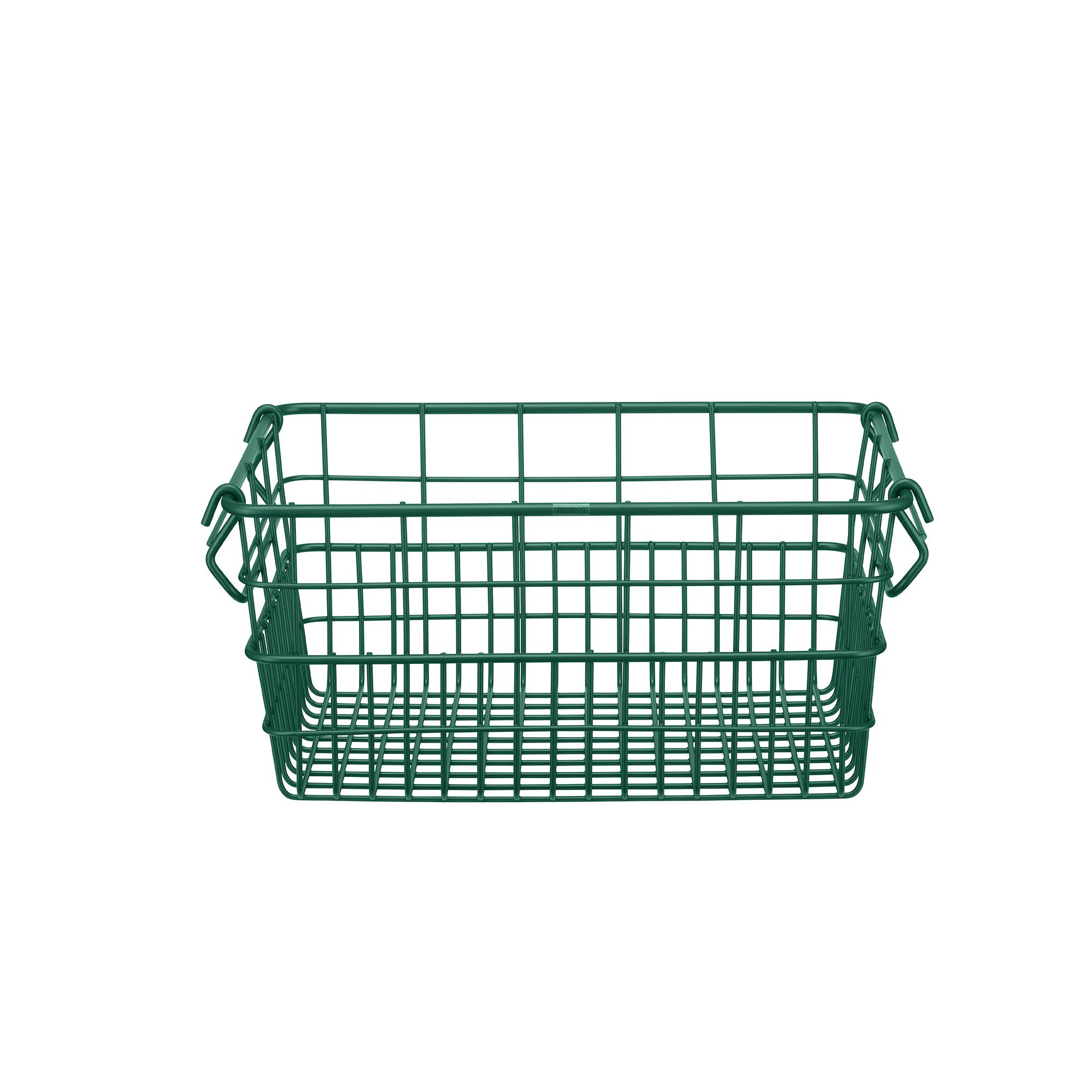 blomus Aufbewahrungskorb -KAGO- Aufbewahrungsbox, Gitterkorb, Organizer: moderner Drahtkorb (1 St), moderner Designfokus, Metall, Henkel zum Tragen, Stapelbar