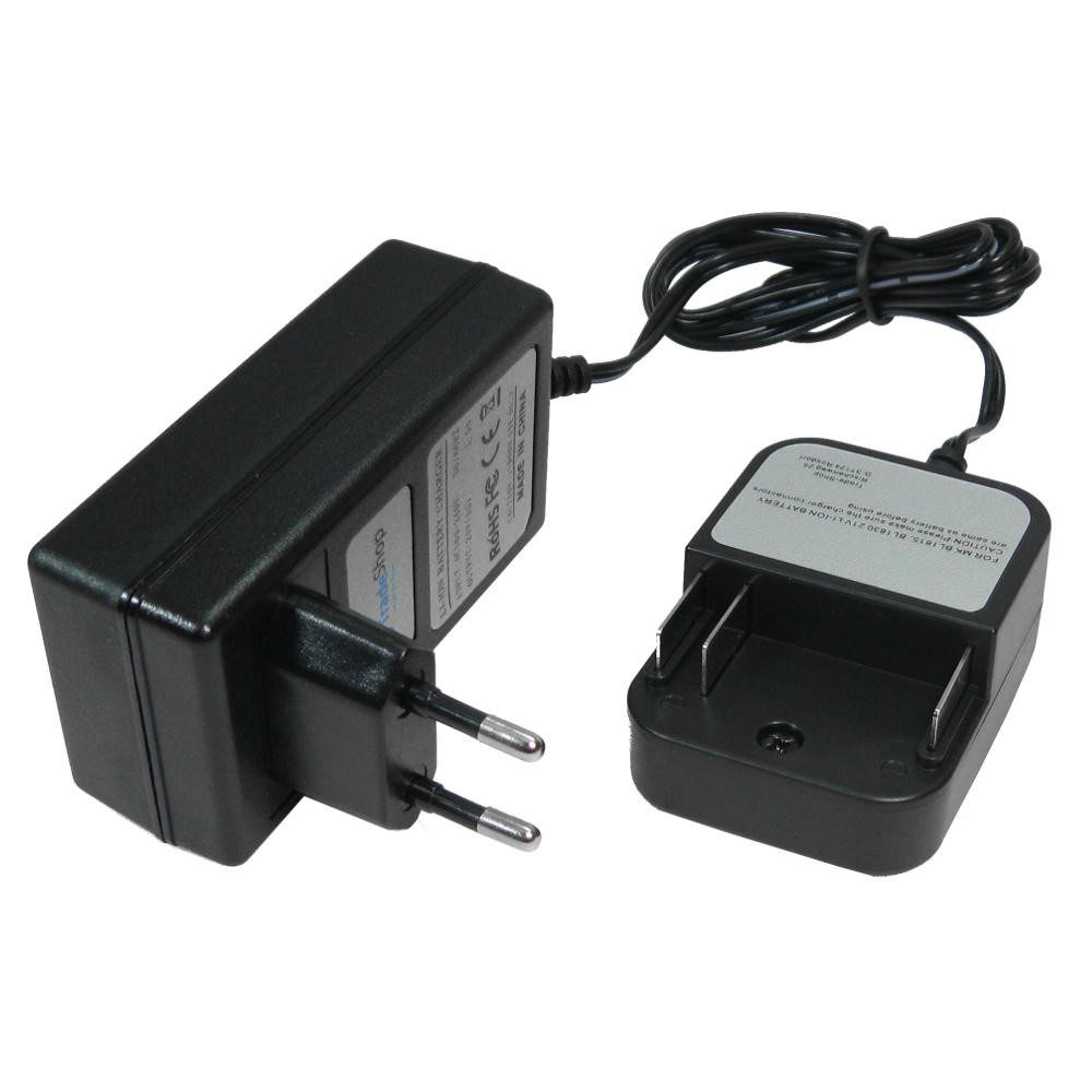 Trade-Shop Ladegerät 18V passend für Makita BL1860B LXT400 XRU02Z 195608-4 Netzteil (Geeignet für Li-Ion Akkus mit 18V / LED-Anzeige für den Ladezustand)