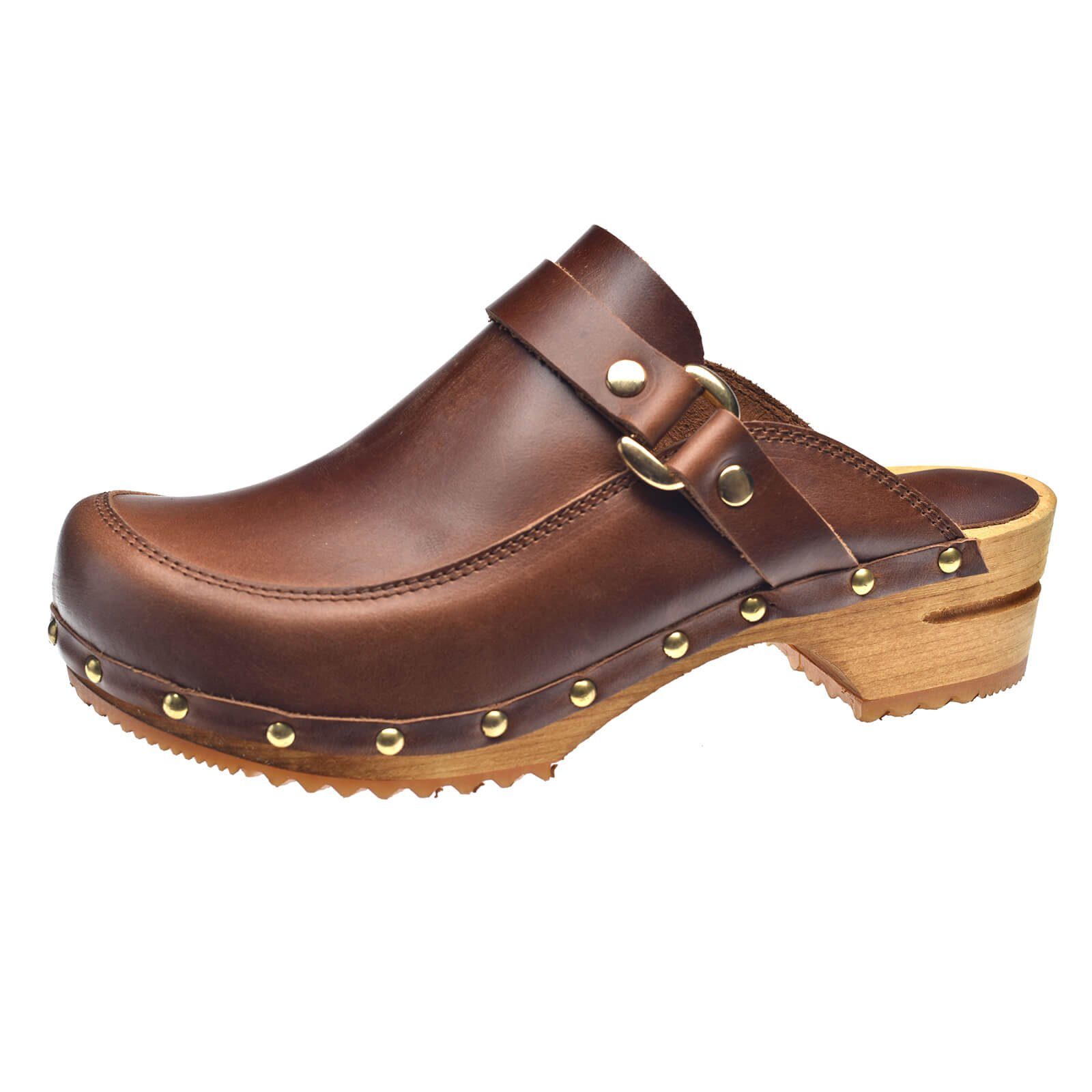 Wood-Lillen Open Clog Brown Sandale