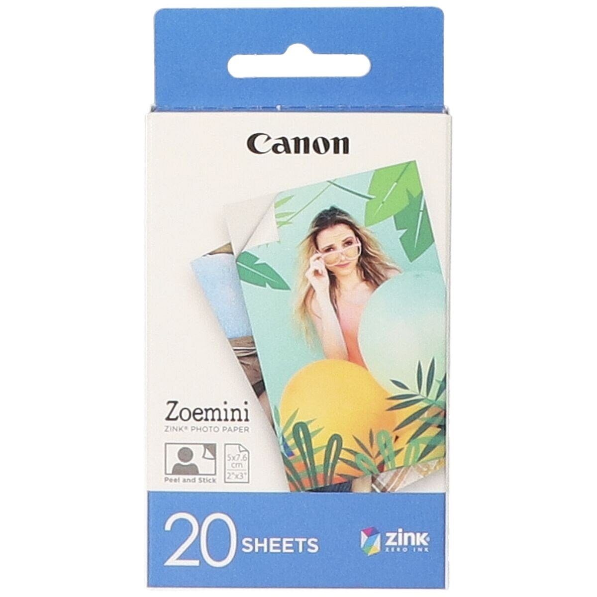 Canon Фотопапір Zink, für Canon Zoemini Sofortbildkameras, 5x7,6 cm