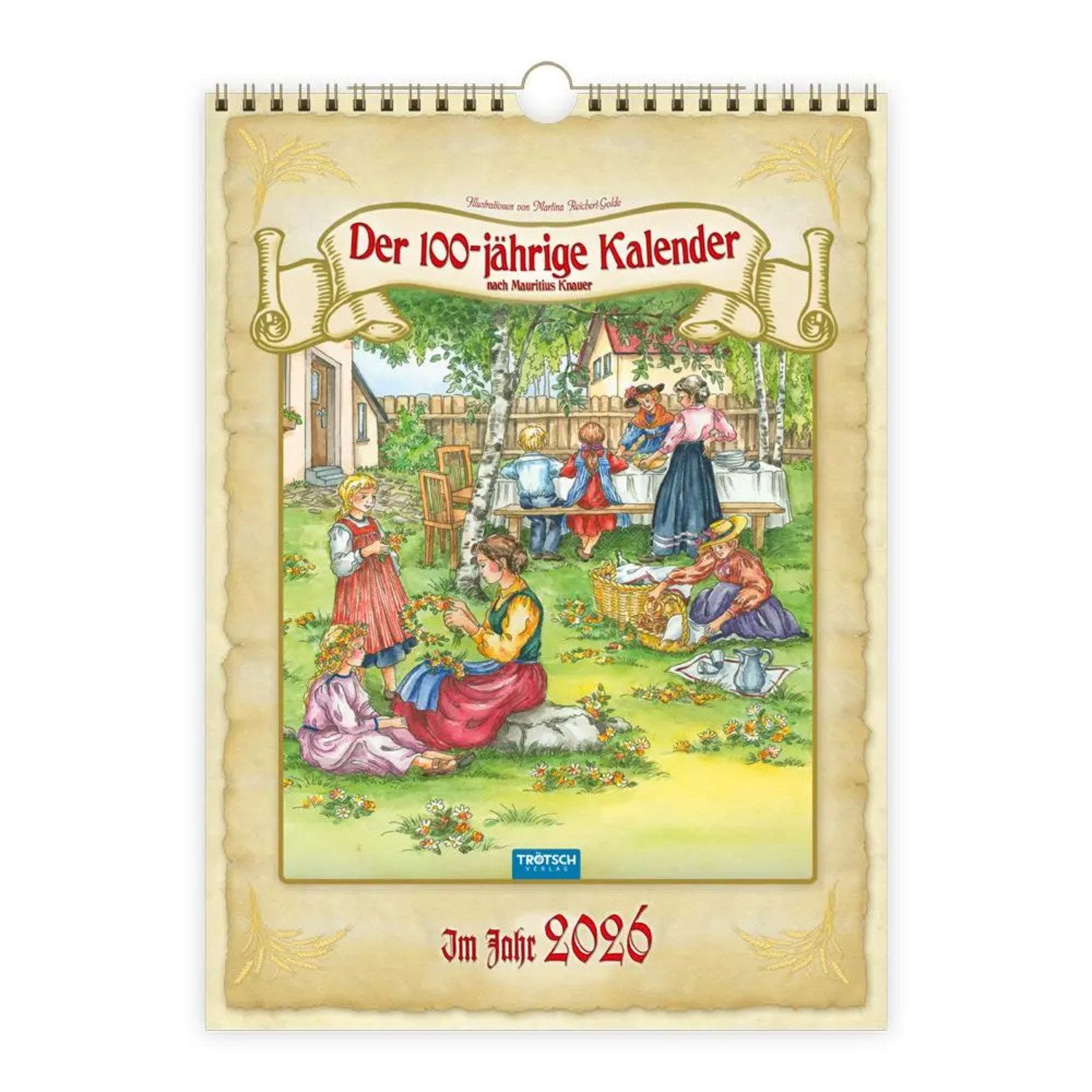 Trötsch Verlag Wandkalender Trötsch Classickalender Der 100-jährige Kalender 2026