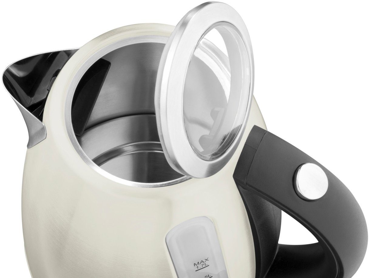 eta Wasserkocher ELA ETA859890070, 1,7 l, 2100 W, in Beige aus Edelstahl – Bild 5 von 5