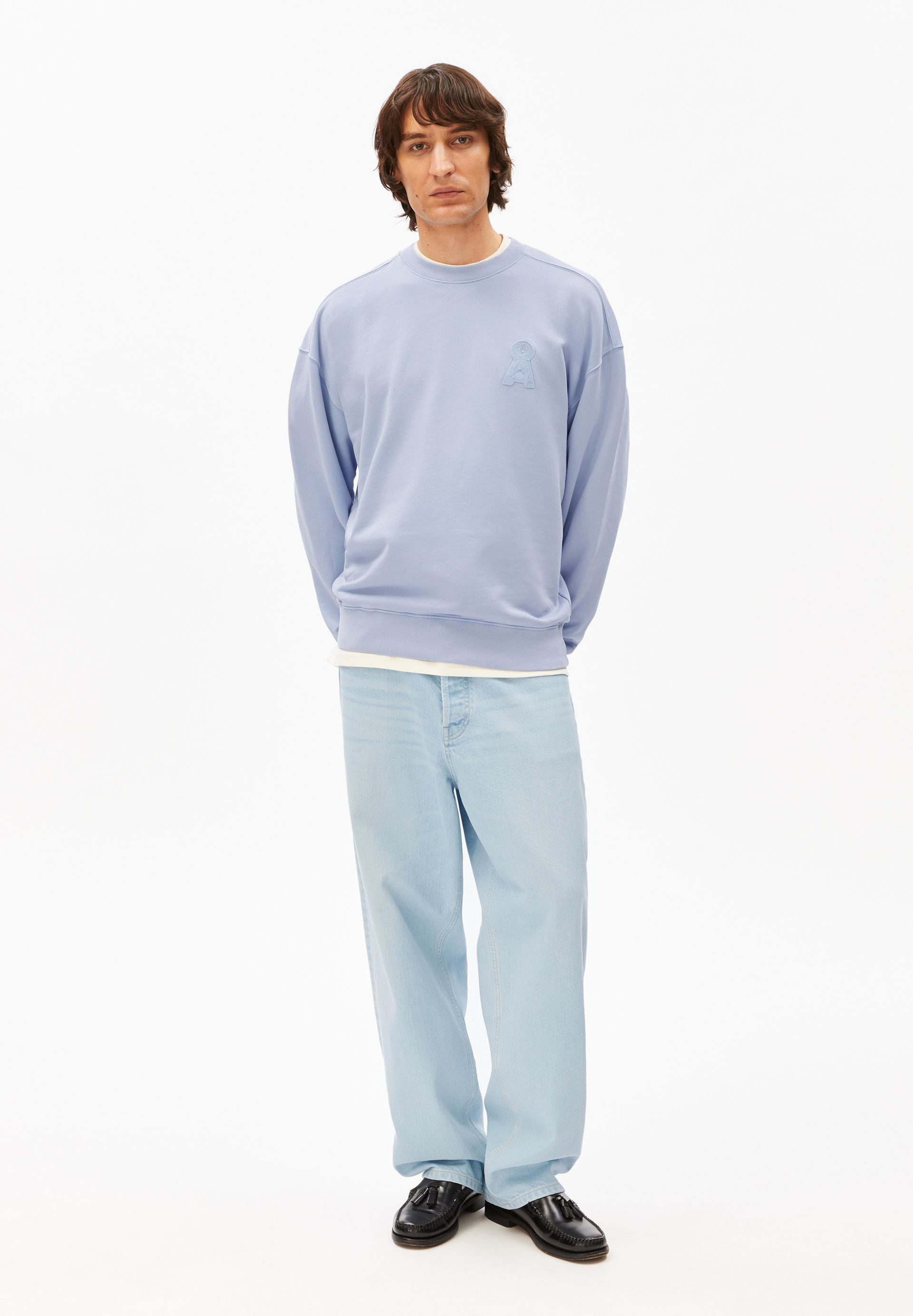 Armedangels Sweatshirt ICONIC Å GMT DYE Pullover aus Bio-Baumwolle Relaxed Fit