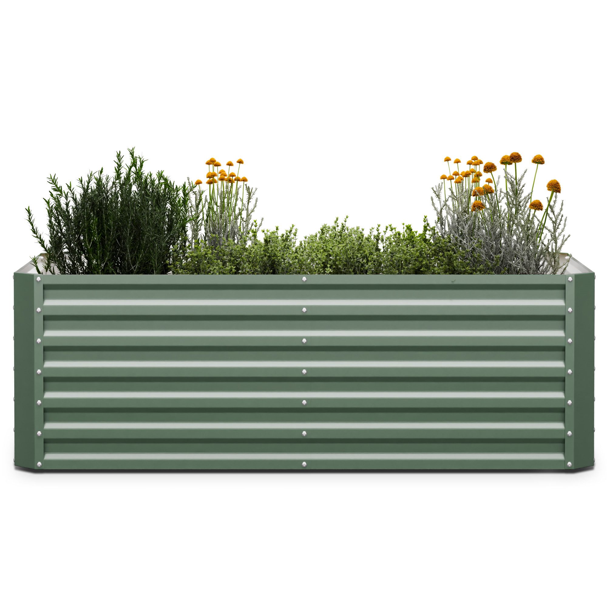 blumfeldt Hochbeet High Grow, Pflanzkübel Outdoor Balkon außen groß Metall Garten