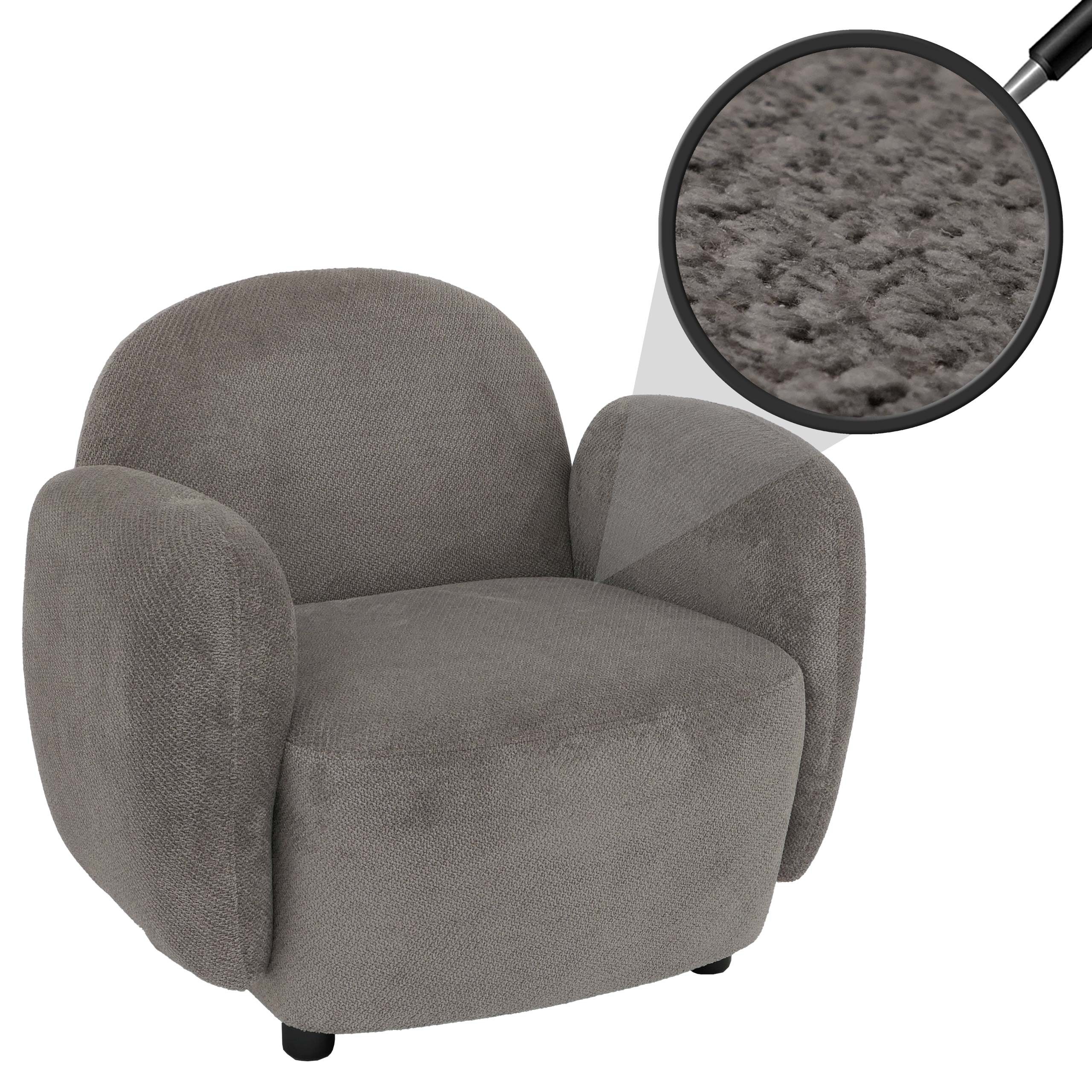 MCW Sessel MCW-P33-S, Chenille-Stoff, strapazierfähige Stoffqualität (330 g/m)