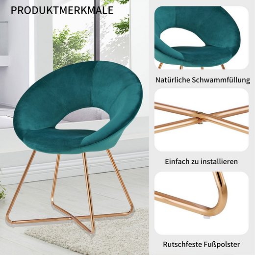 DUHOME Loungesessel, Esszimmerstuhl Wohnzimmerstuhl - Elegantes Design