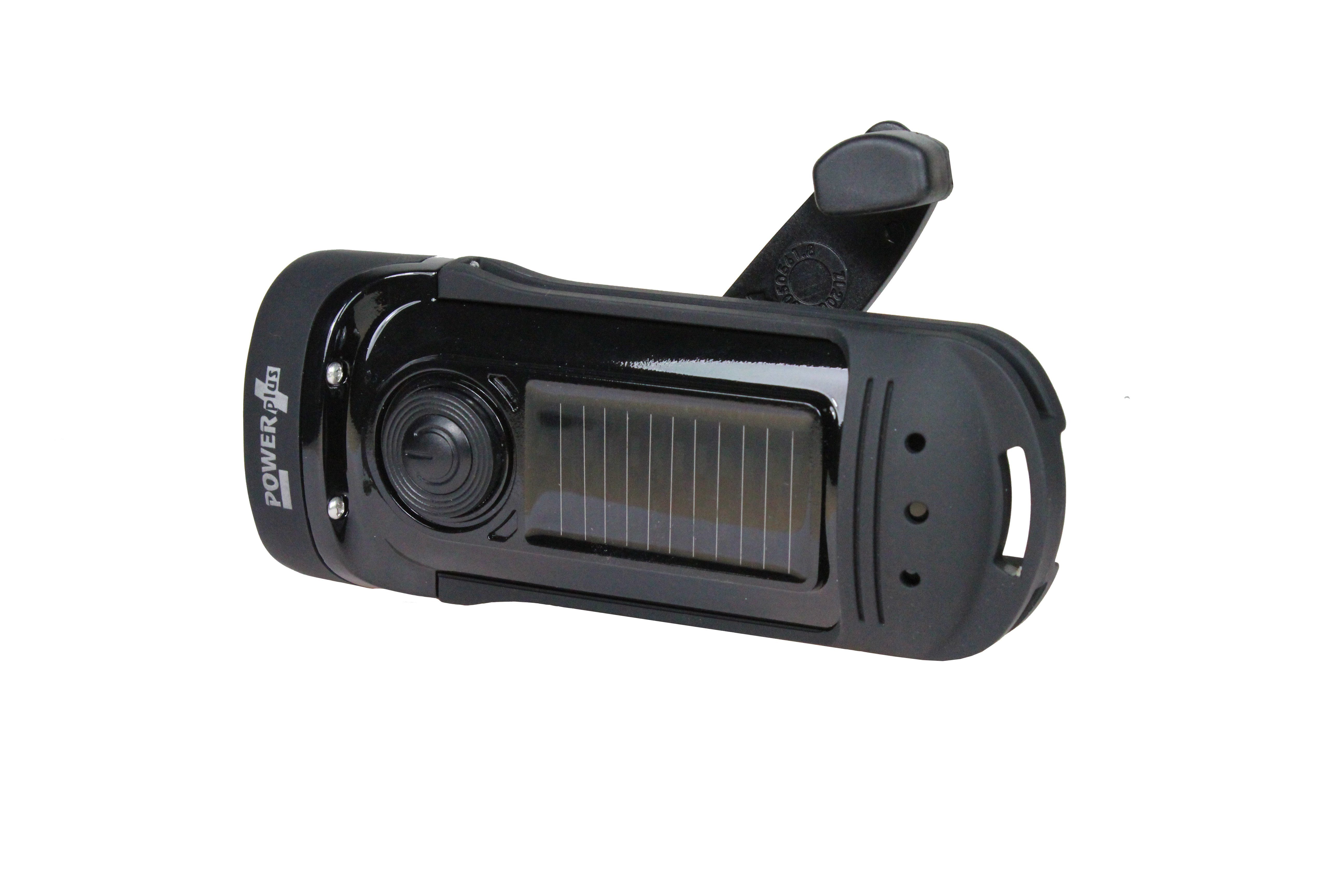 POWERplus LED Taschenlampe Barracuda LED wasserdichte Kurbeltaschenlampe