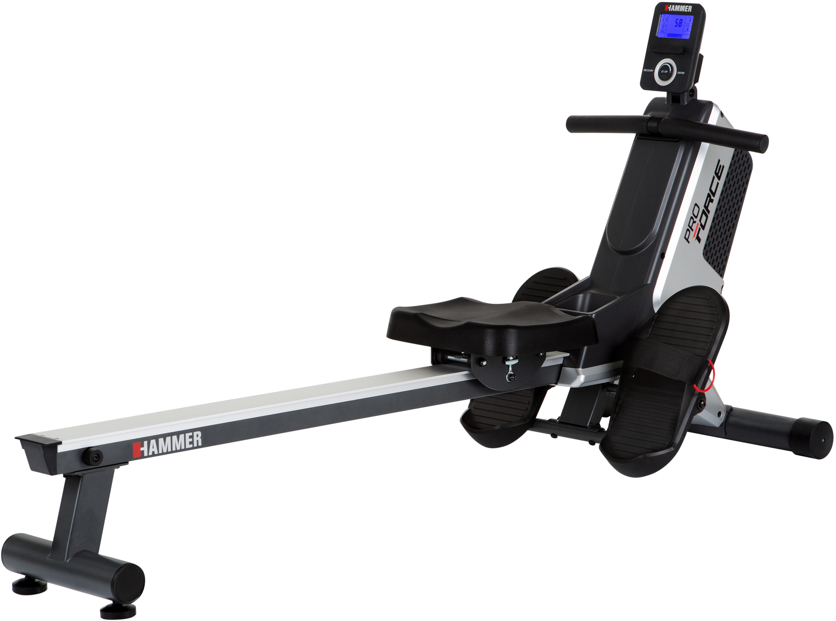 Hammer Rudergerät Pro Force II (120 kg max. Benutzergewicht, Sport), Rudermaschine, Magnetbremse, klappbar