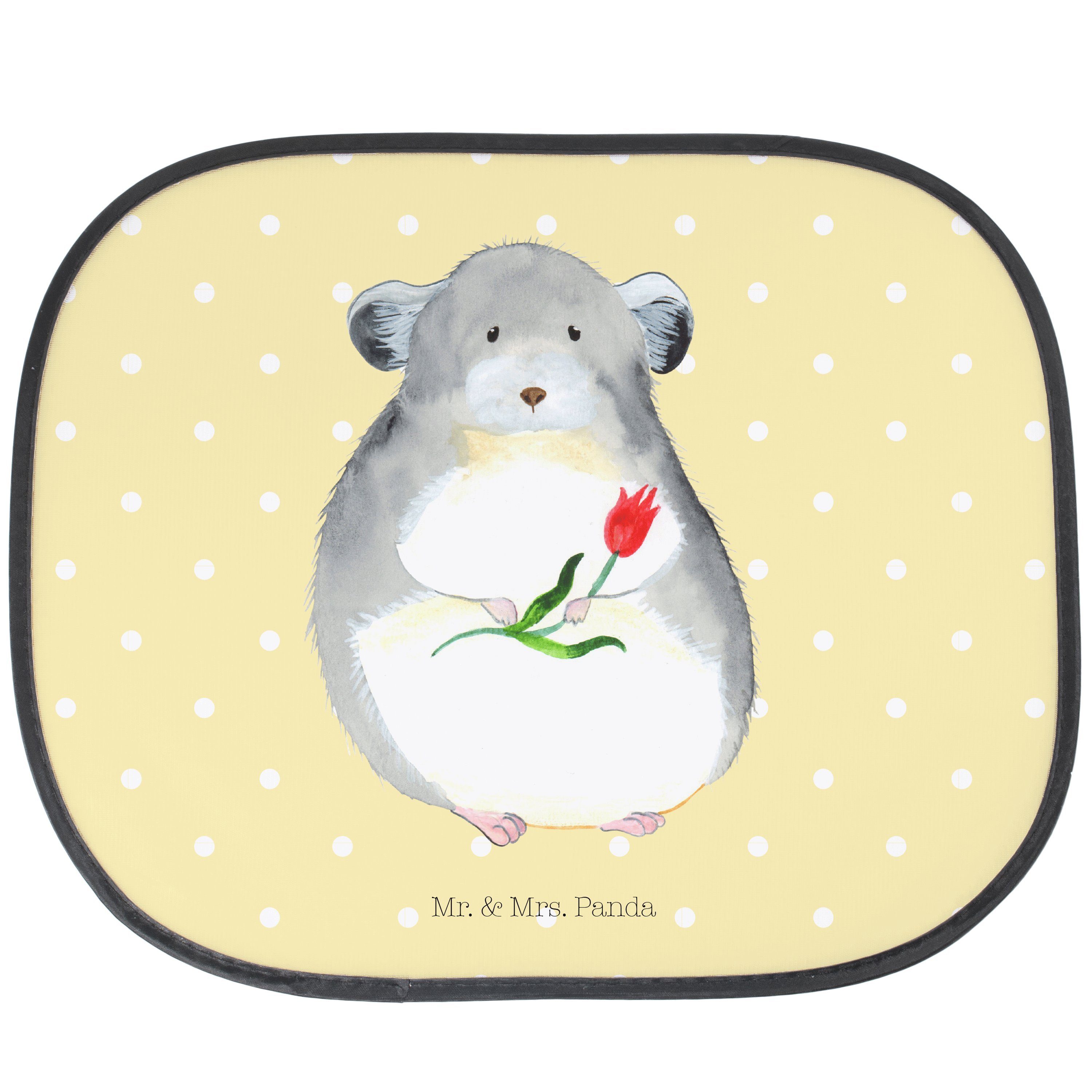Pastell Geschenk, - Blume So, Mr. Sonnenschutz Panda, Tiermotive, Seidenmatt - mit Mrs. Chinchilla Gelb & Tiere,