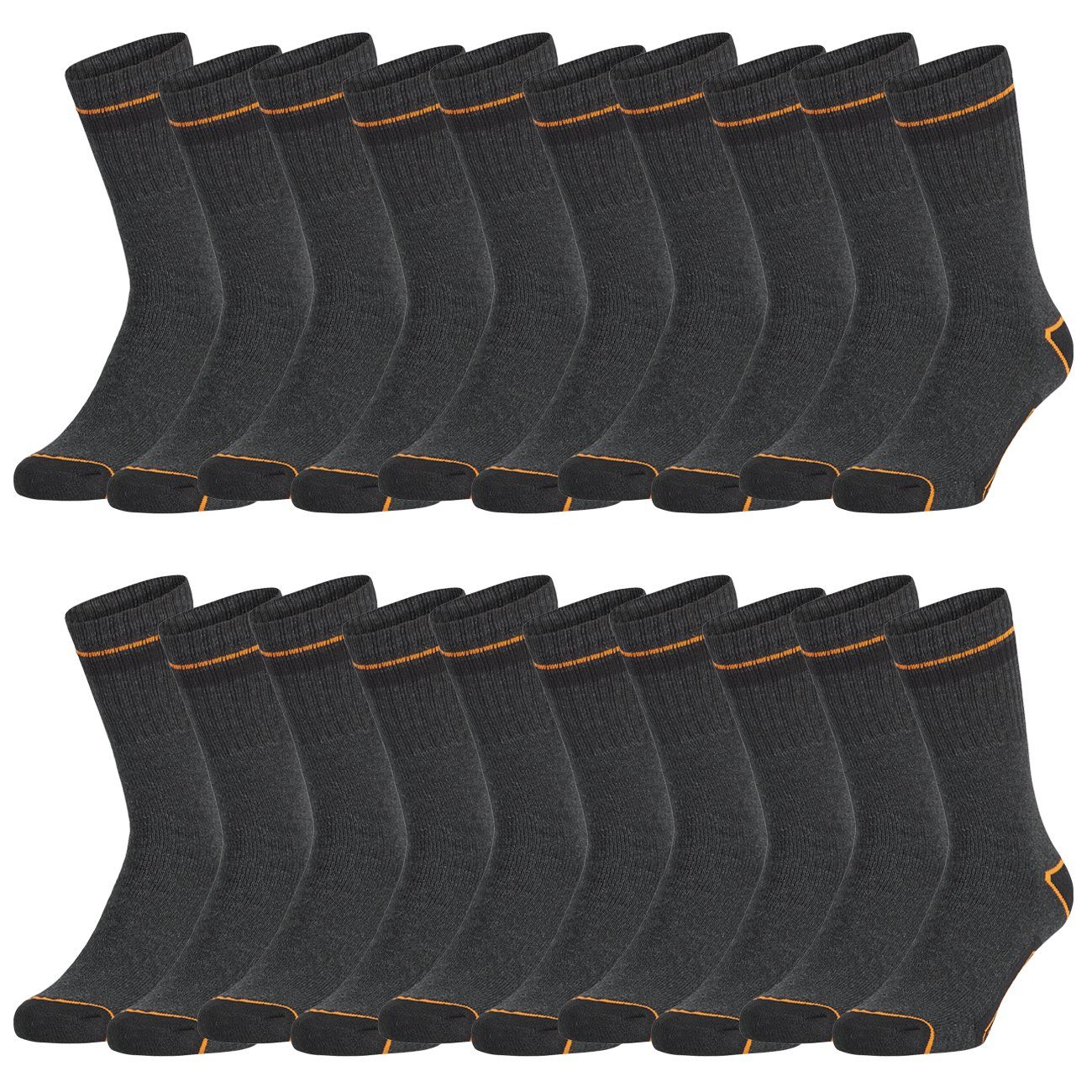 Black+Decker Sportsocken B+D CREW WORK SOCKS (10-Paar) Grey (DEKF) | Sportsocken