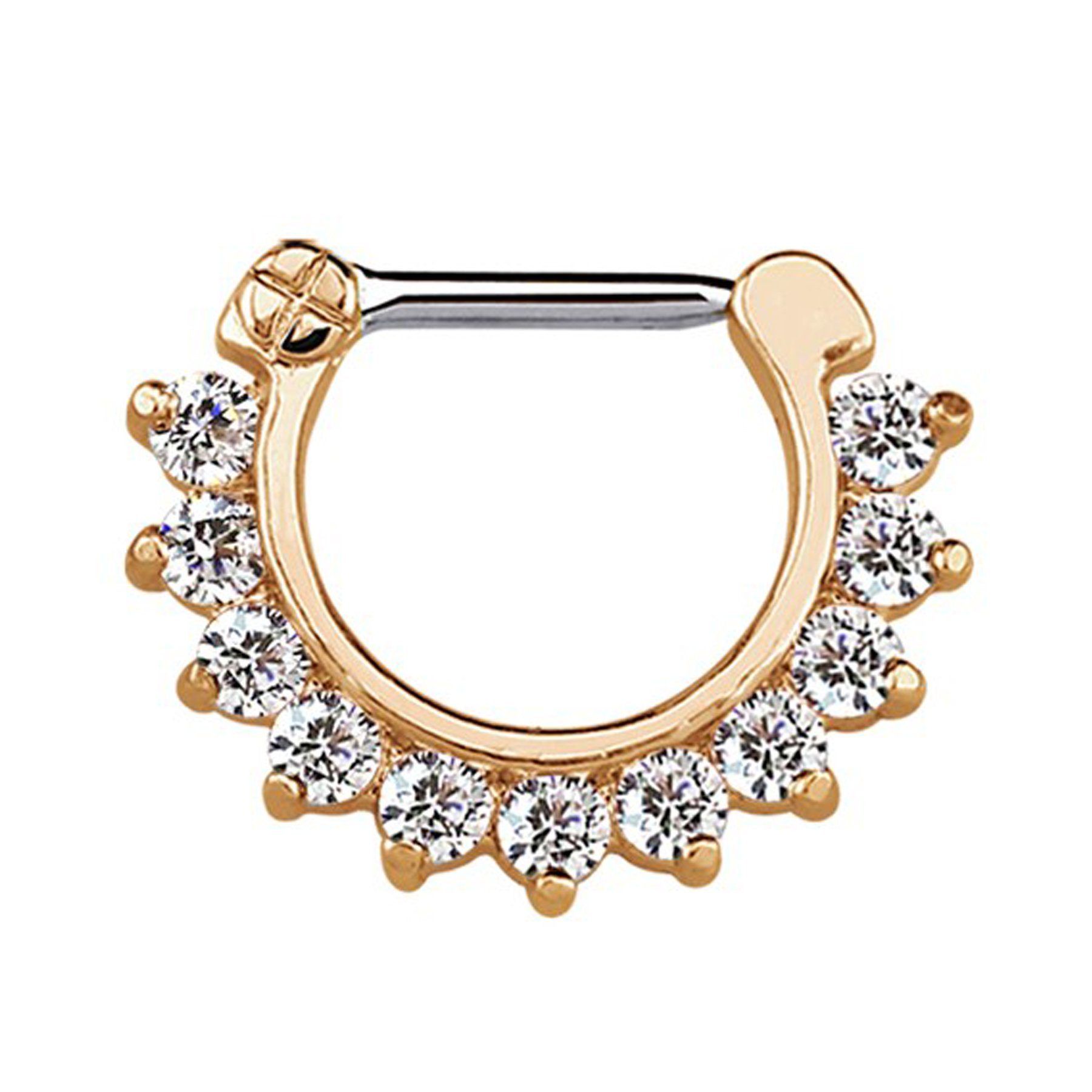 Adelia´s Nasenpiercing Piercing Nasenpiercing, mit 316l Stahlstab als Verschluss Clicker