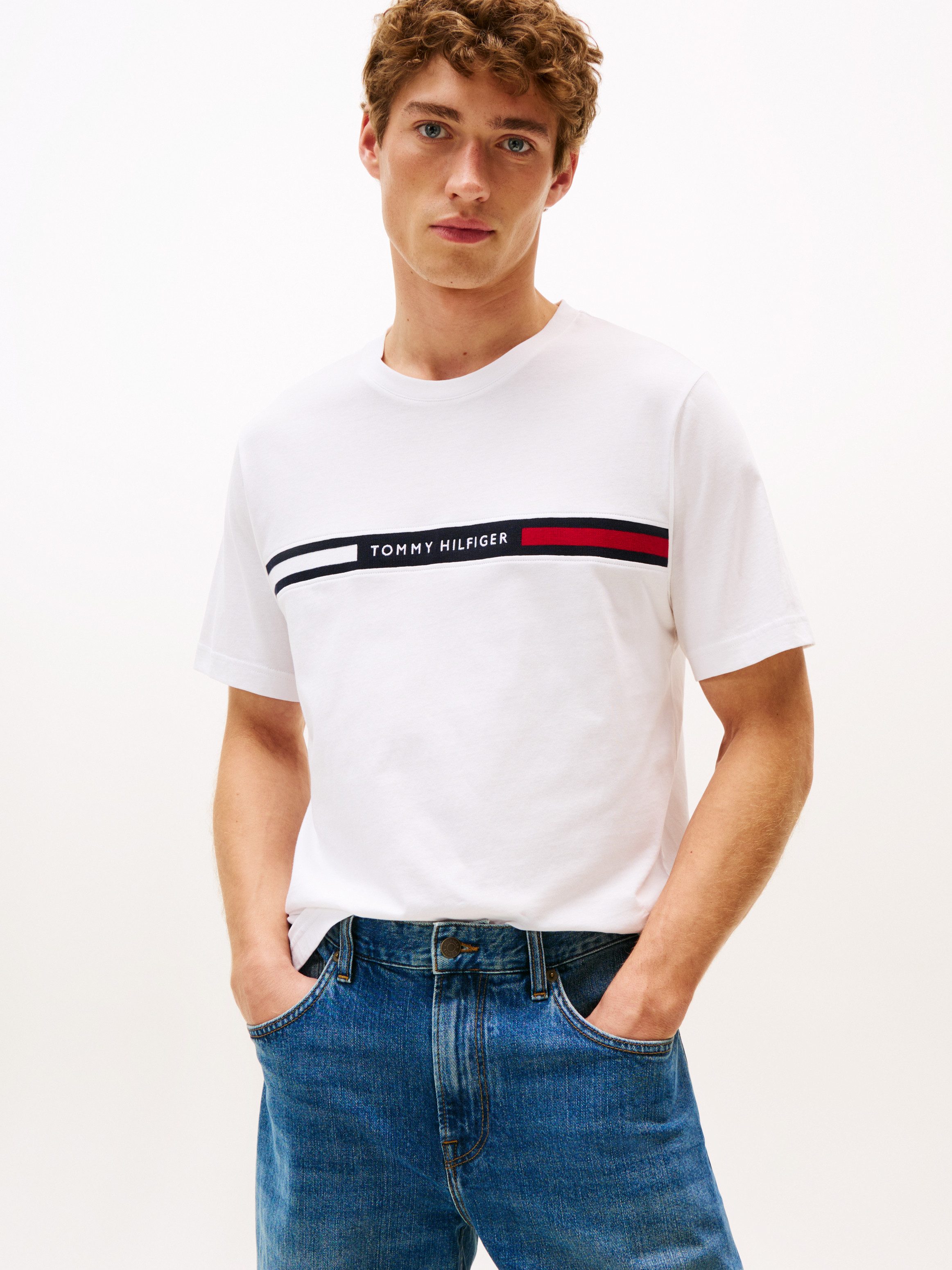Tommy Hilfiger T-Shirt HILFIGER CHEST INSERT TEE günstig online kaufen