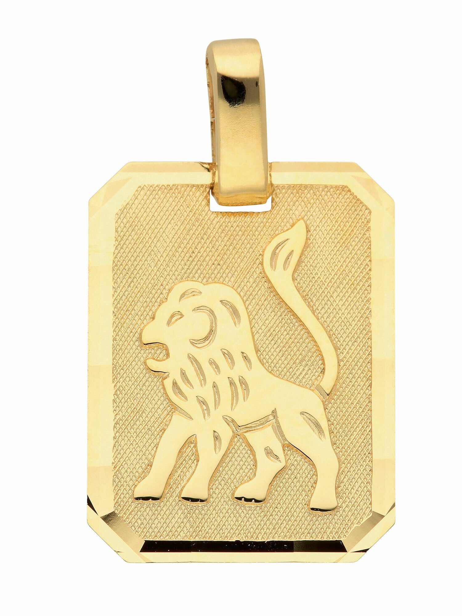 Adelia´s Kettenanhänger 333 Gold Sternzeichen Anhänger Löwe, Goldschmuck  für Damen & Herren, Schmuck vom Hersteller mit 70 jähriger Tradition