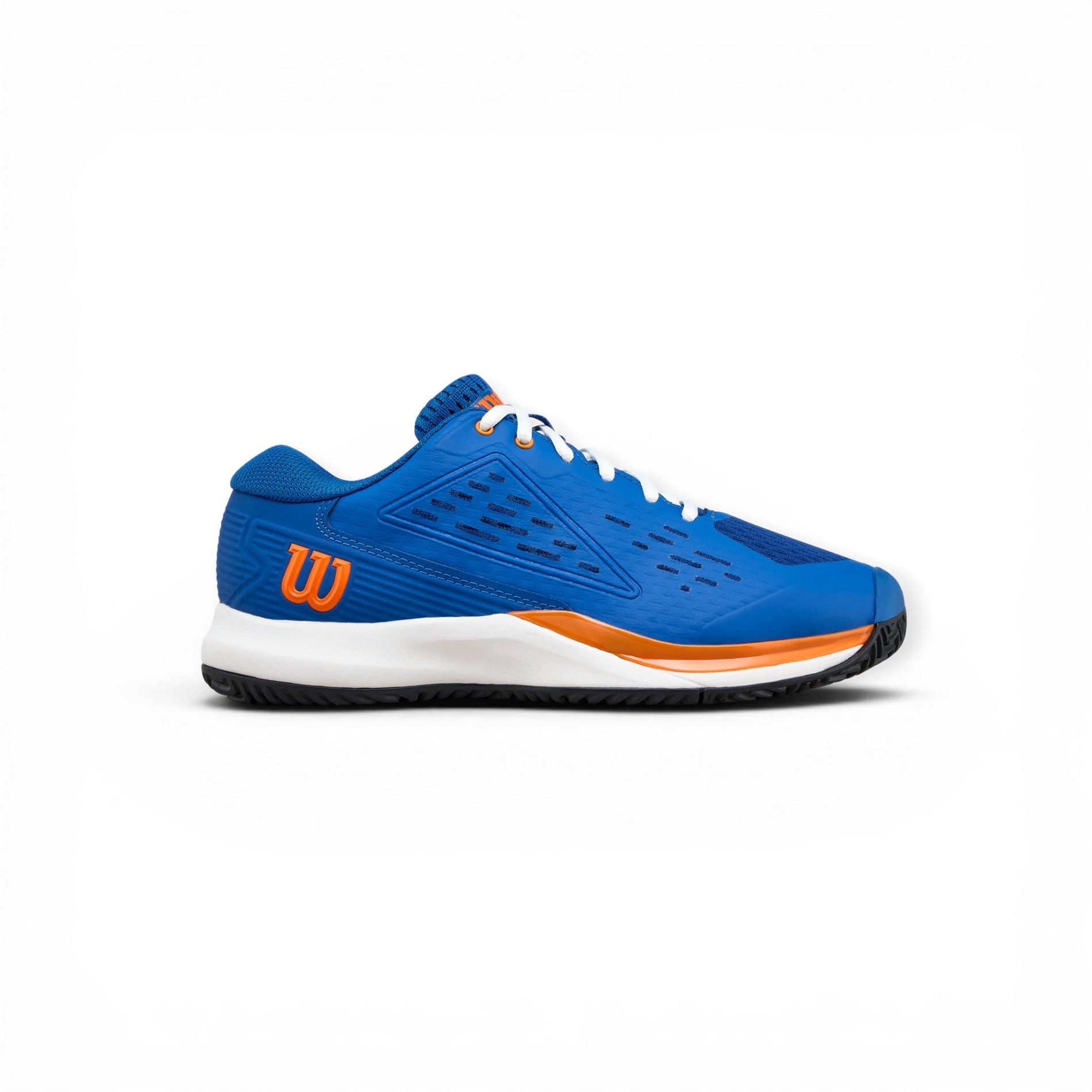 Wilson Rush Pro Ace Allcourt 2026 blau/weiss/orange Kinder Tennisschuh
