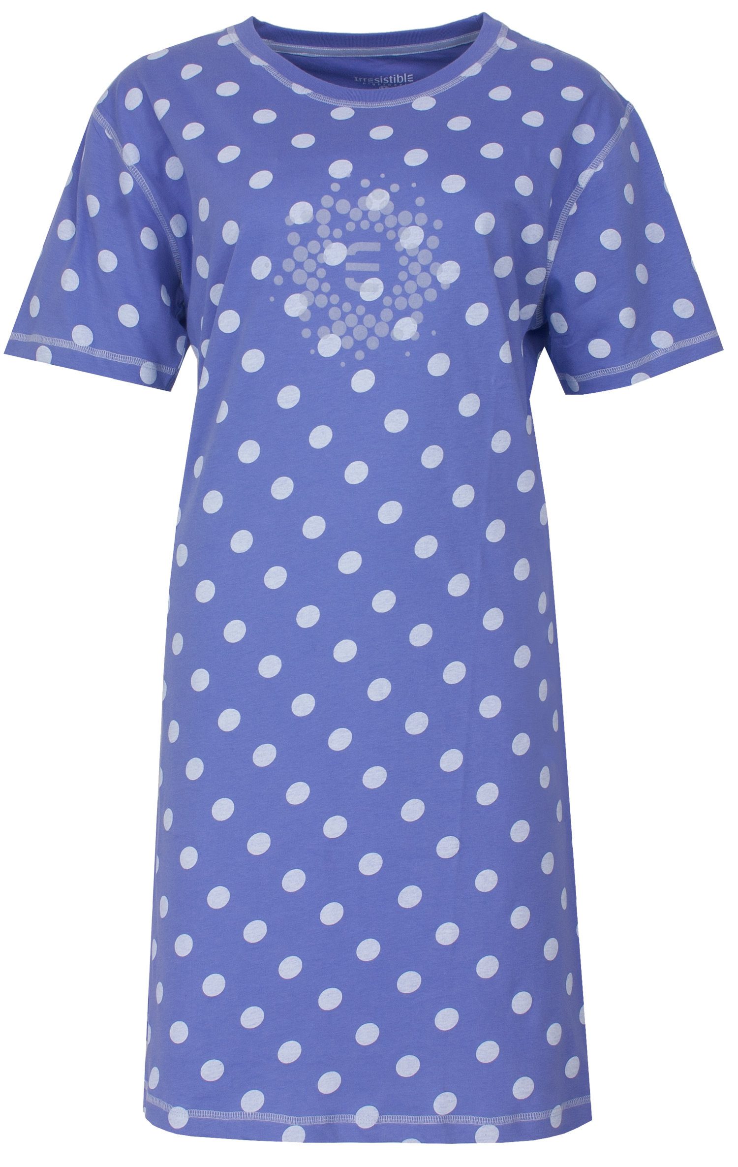 Irresistible Nachthemd Damen Schlafshirt mit kurzem Arm (1-tlg) Baumwolle