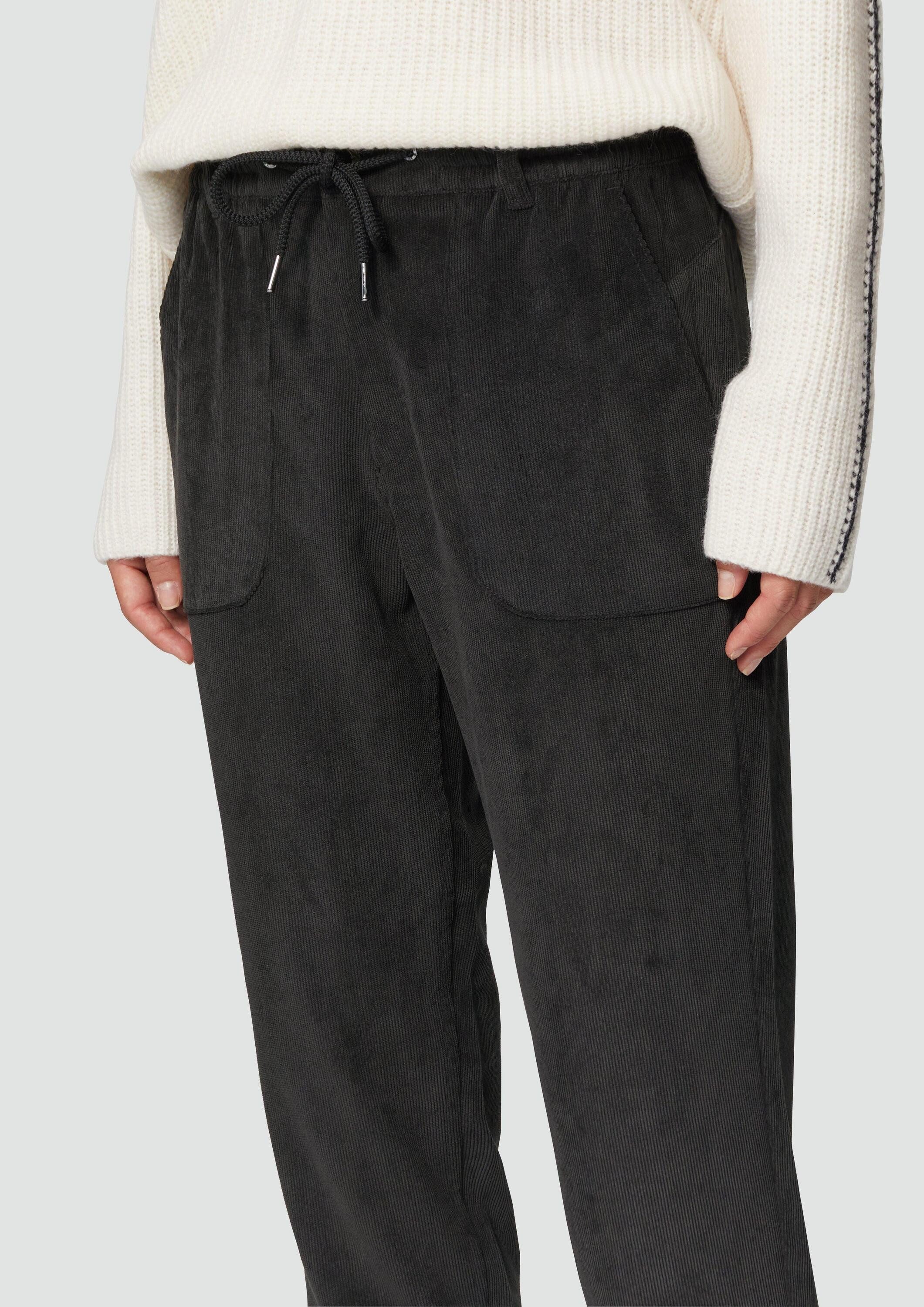 s.Oliver 7/8-Hose Hose Fließende Jogpants aus Feincord