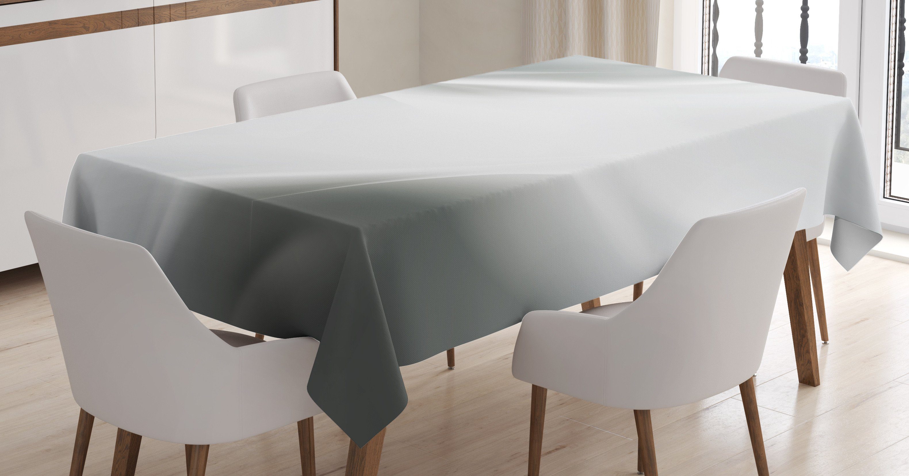 Abakuhaus Tischdecke Farbfest Grau Für Farben, Klare Waschbar Ombre Bereich den Linien Abstrakte geeignet Außen