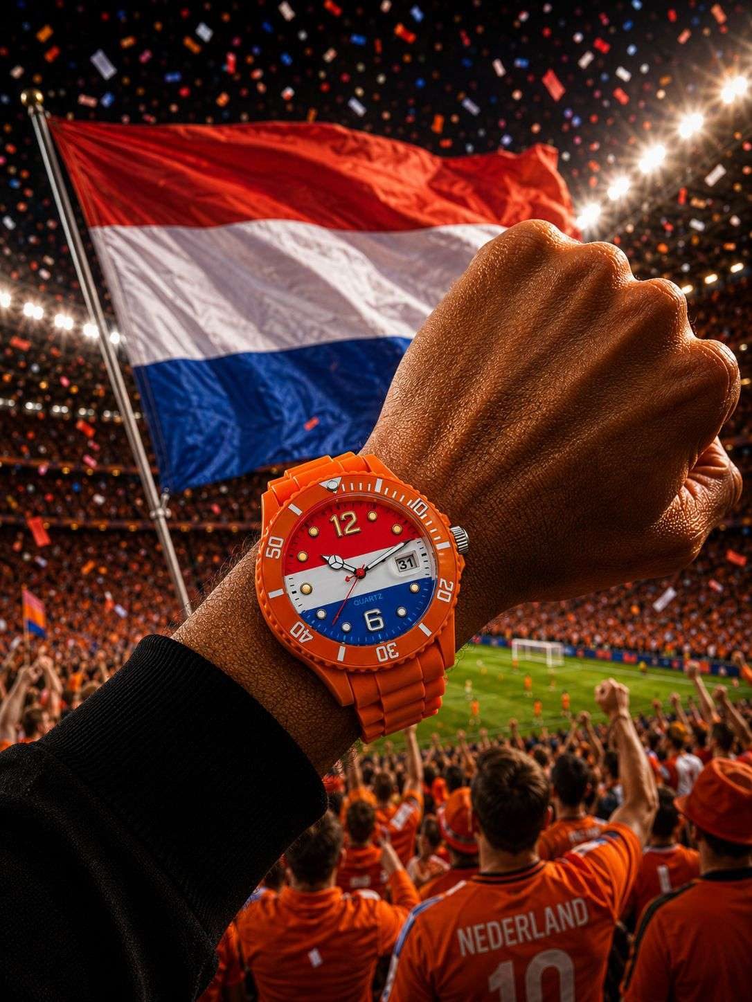Taffstyle Quarzuhr Fußball WM Fan Armbanduhr Länderflaggen Silikonuhr Quarz Unisex, (Sportliche Fußballuhr mit Länderflaggen und flexiblem Silikonarmband), ideal auch als Geschenk