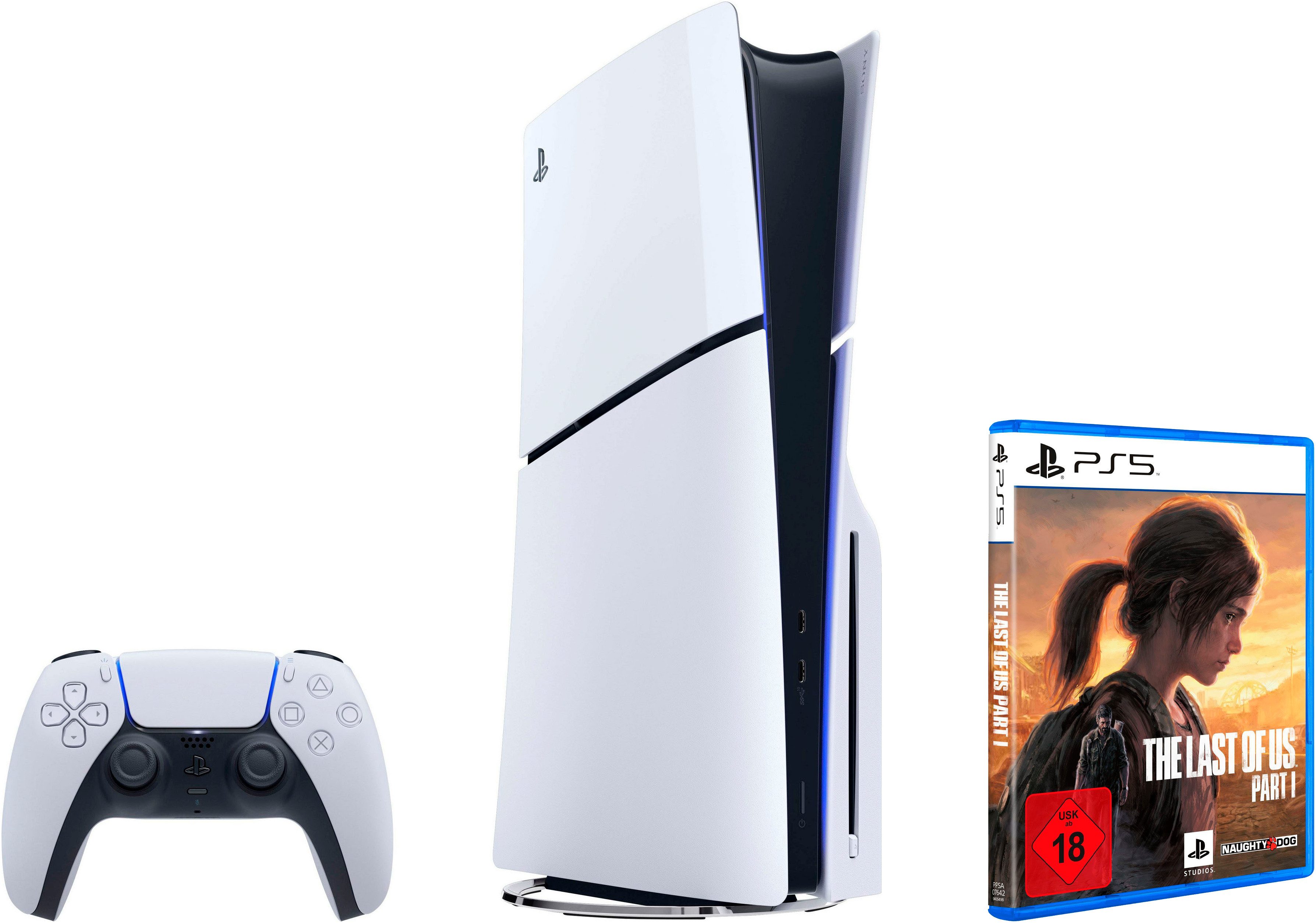 PlayStation 5 PS5 Disk Edition (Slim) + The Last of Us Part I