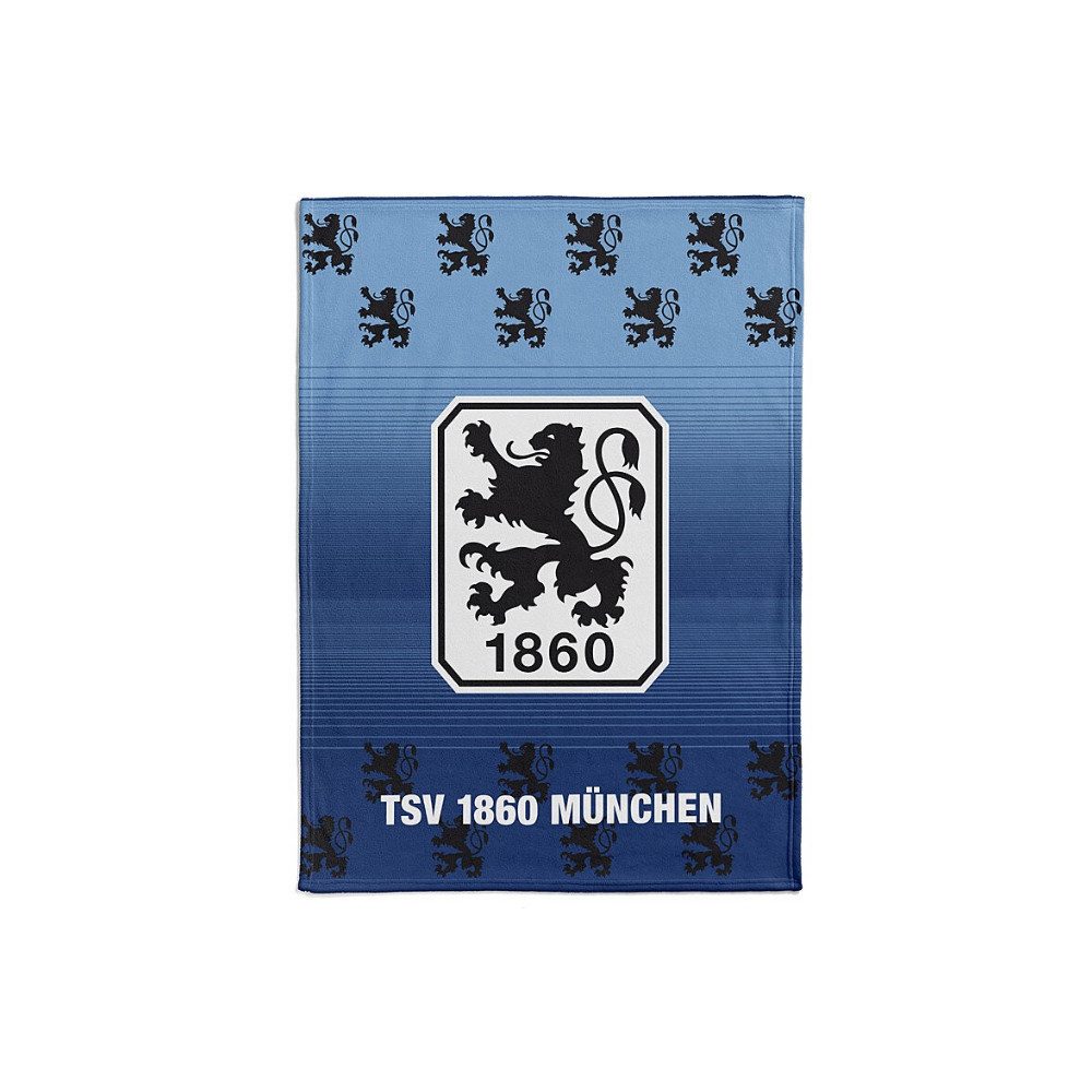 TSV 1860 München Tagesdecke TSV 1860 München Flanellfleecedecke Logo