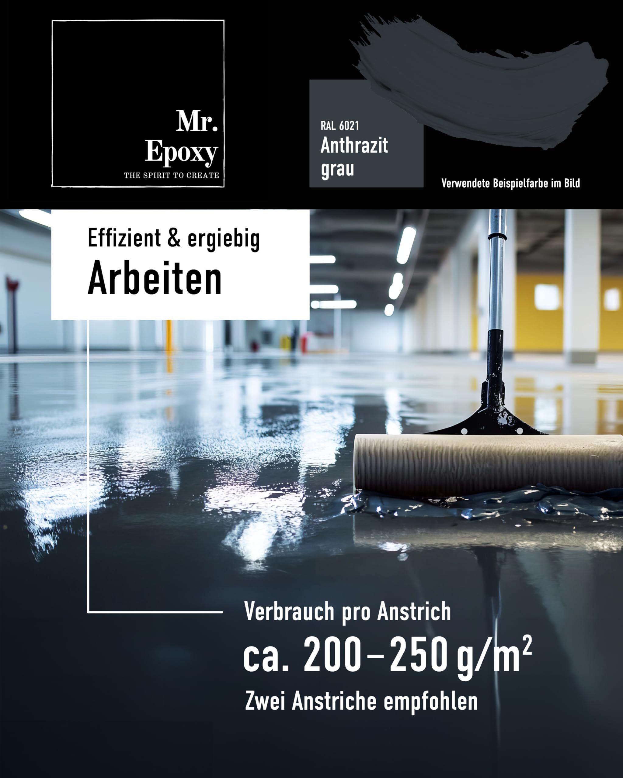 Mr. Epoxy Bodenversiegelung Epoxid-Bodenbeschichtung – Bild 5 von 5