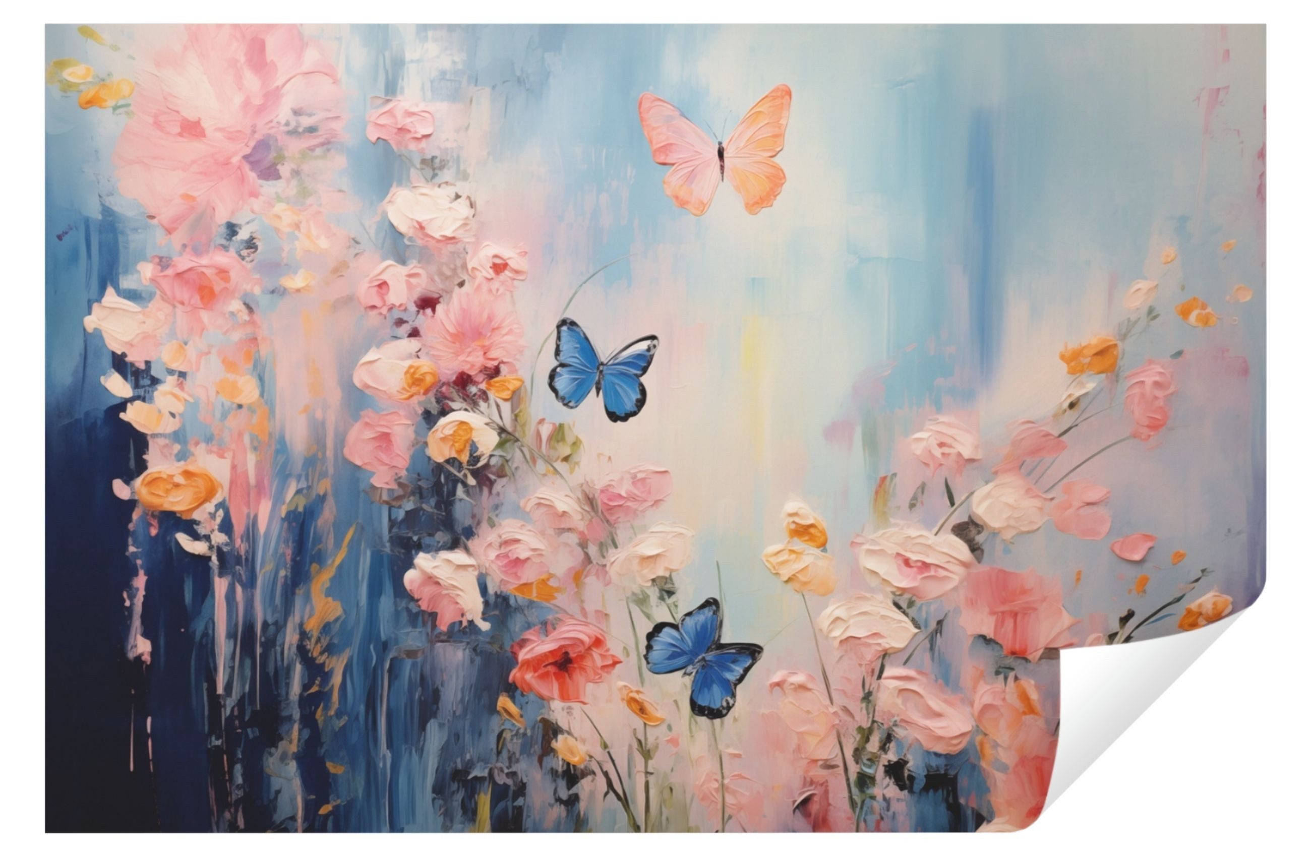Wallarena Fototapete Blumen Gemalt Vlies Tapete günstig online kaufen