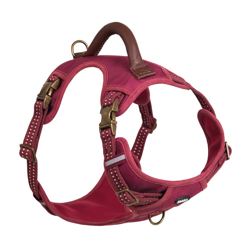 Hunde-Geschirr Nobby Hundegeschirr Sporty mit Griff rot