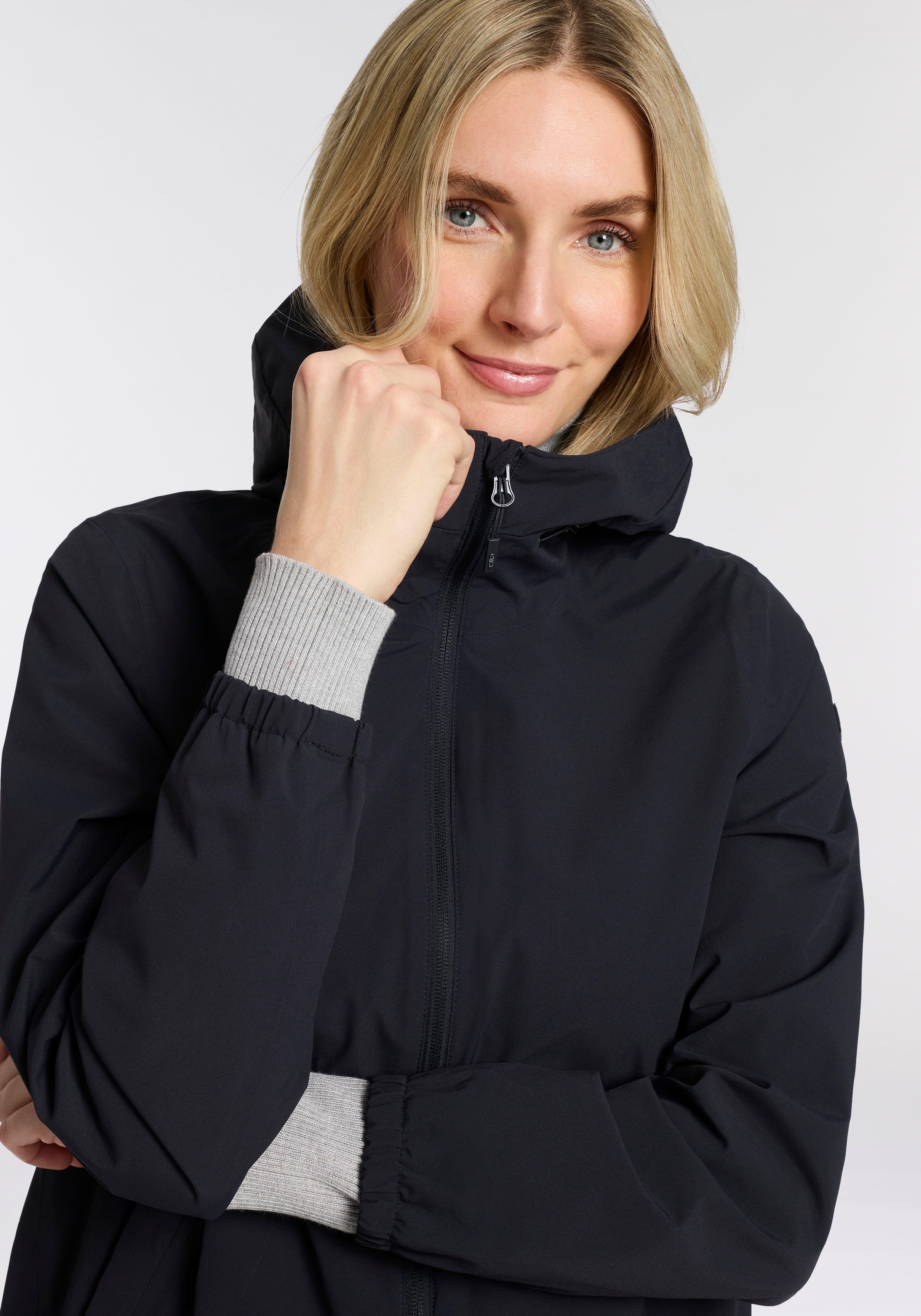 CMP Funktionsjacke WOMAN JACKET FIXED HOOD wärmende Outdoorjacke, für Übergangszeit und kühlere Tage – Bild 3 von 5